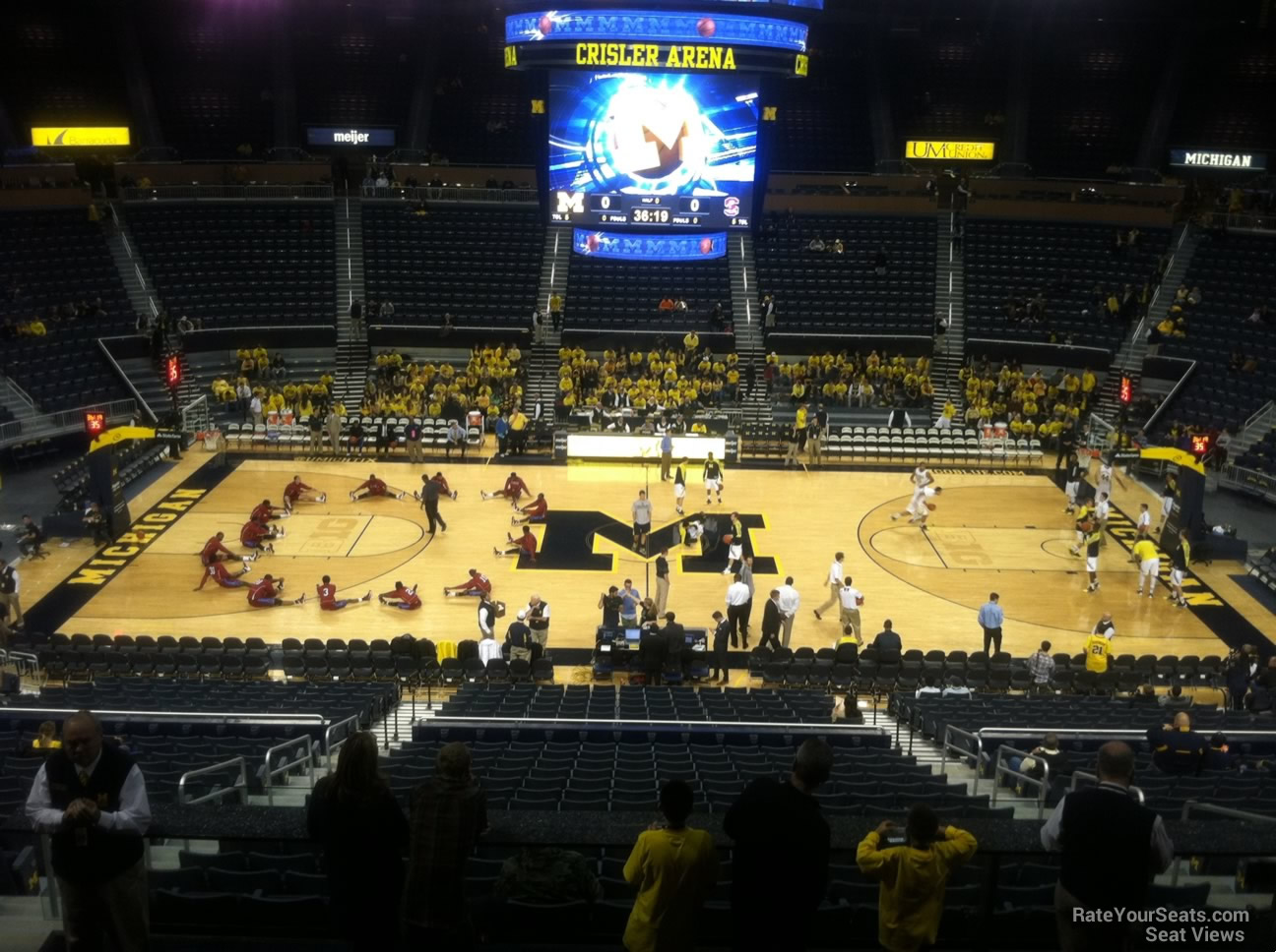 section 205, row 28 seat view  - crisler center