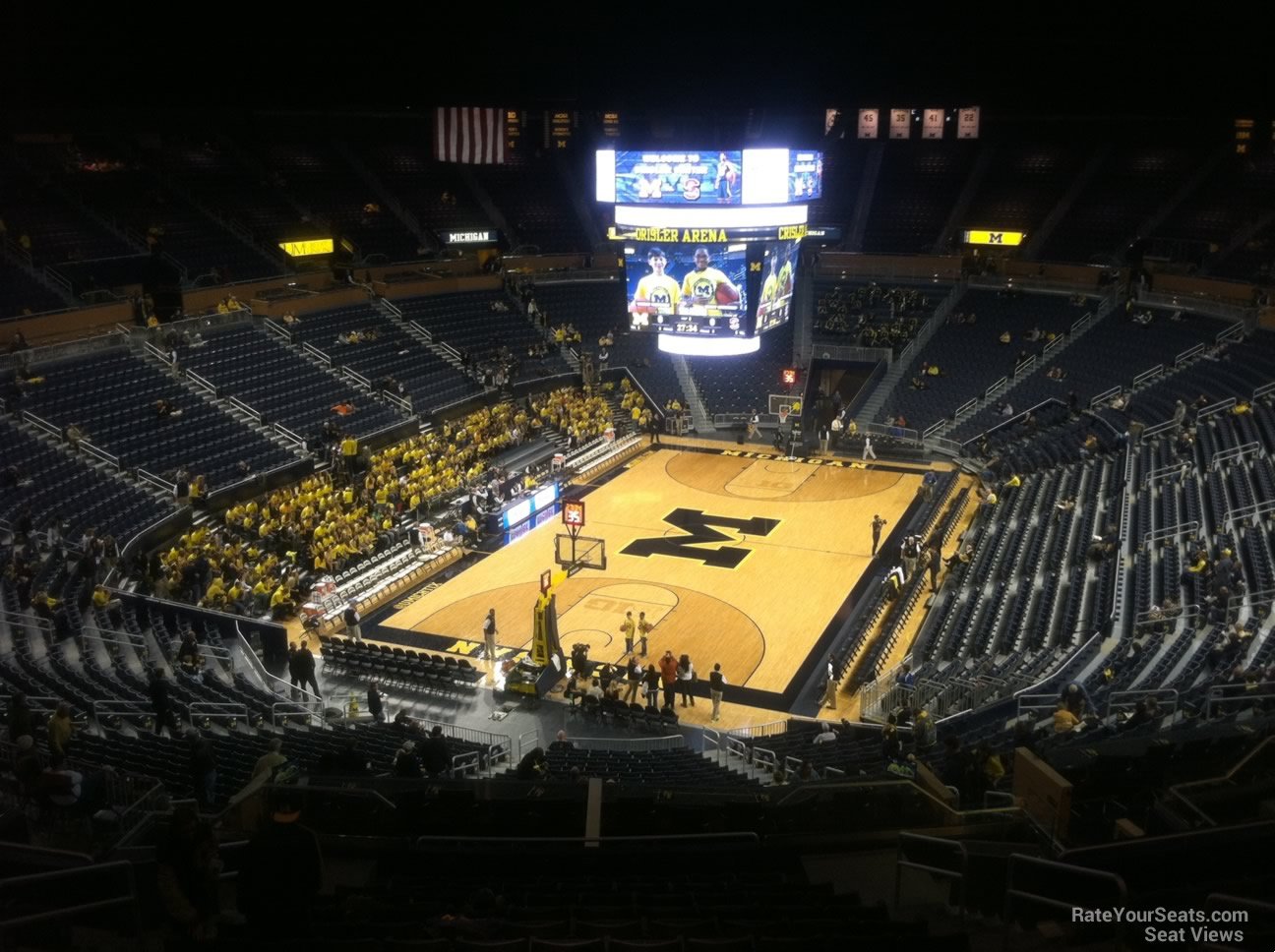 section 212, row 38 seat view  - crisler center