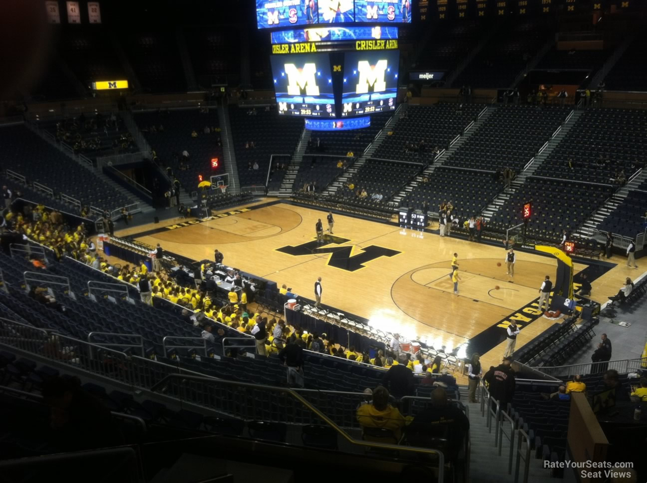 section 219, row 28 seat view  - crisler center