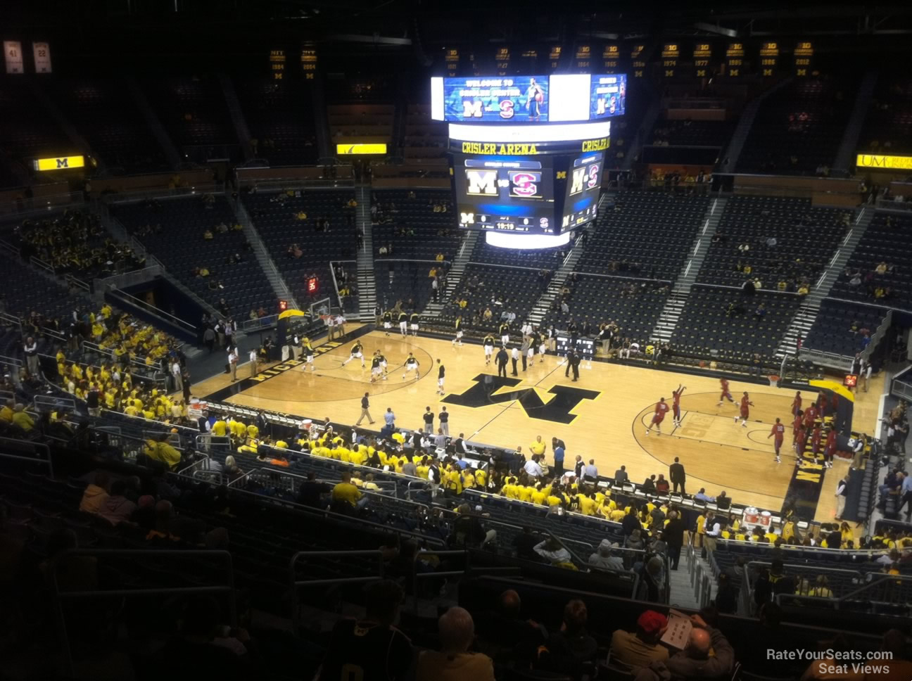 section 221, row 38 seat view  - crisler center