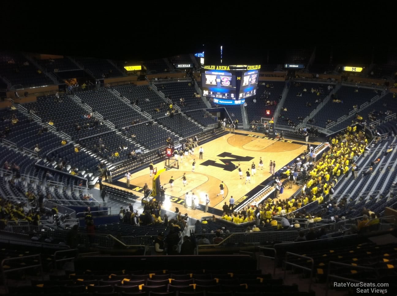 section 229, row 38 seat view  - crisler center