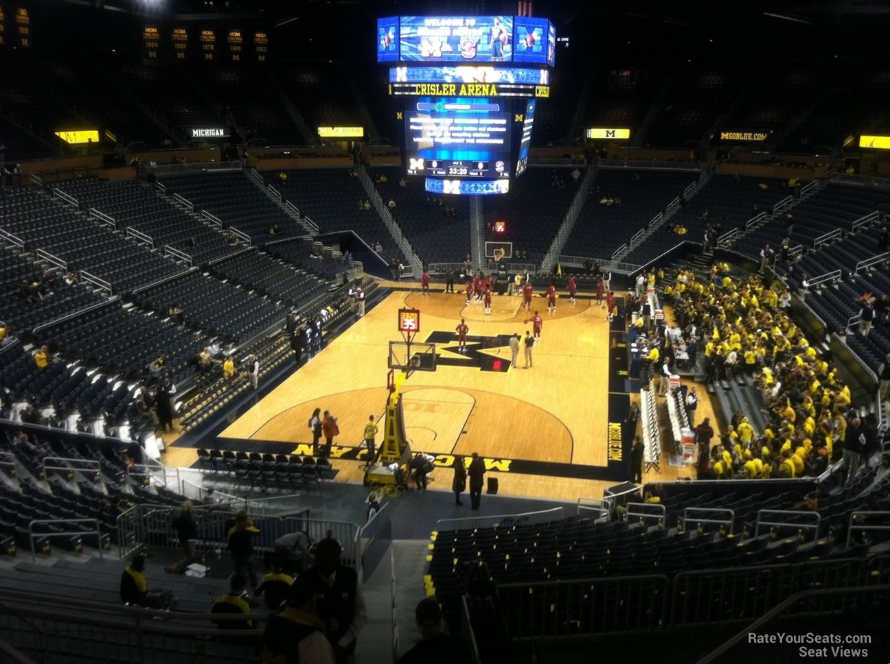 section 231, row 28 seat view  - crisler center