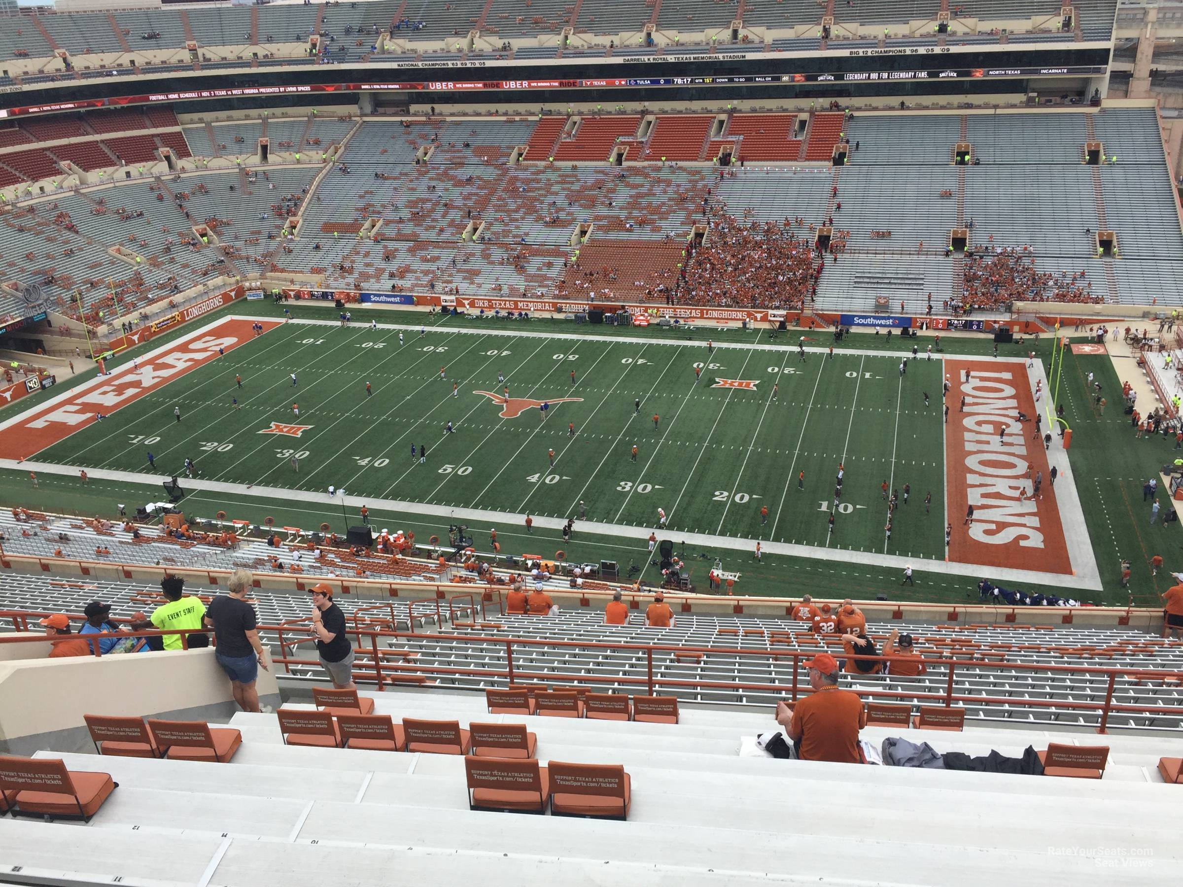 section 102, row 30 seat view  - dkr-texas memorial stadium