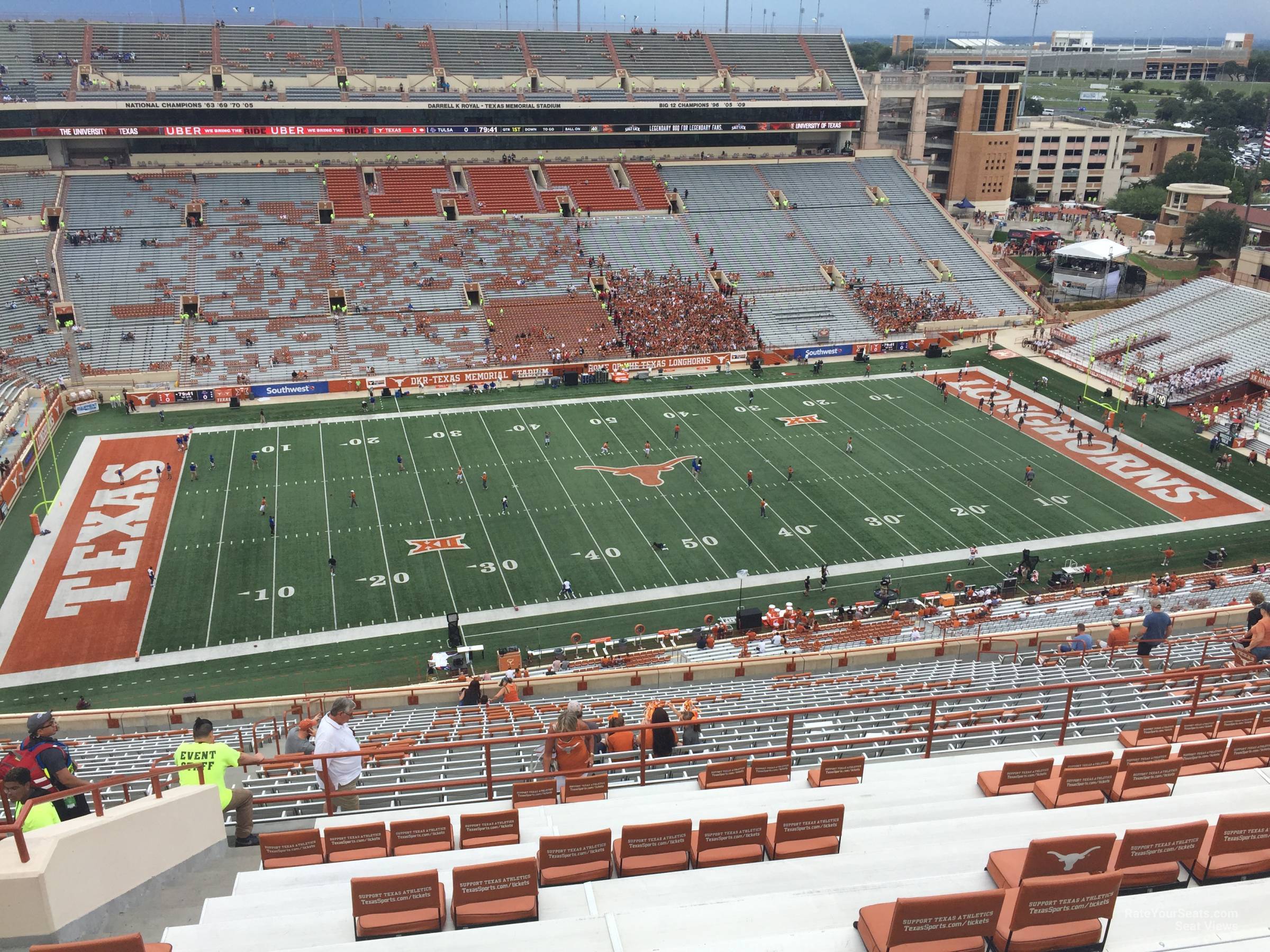 section 106, row 30 seat view  - dkr-texas memorial stadium