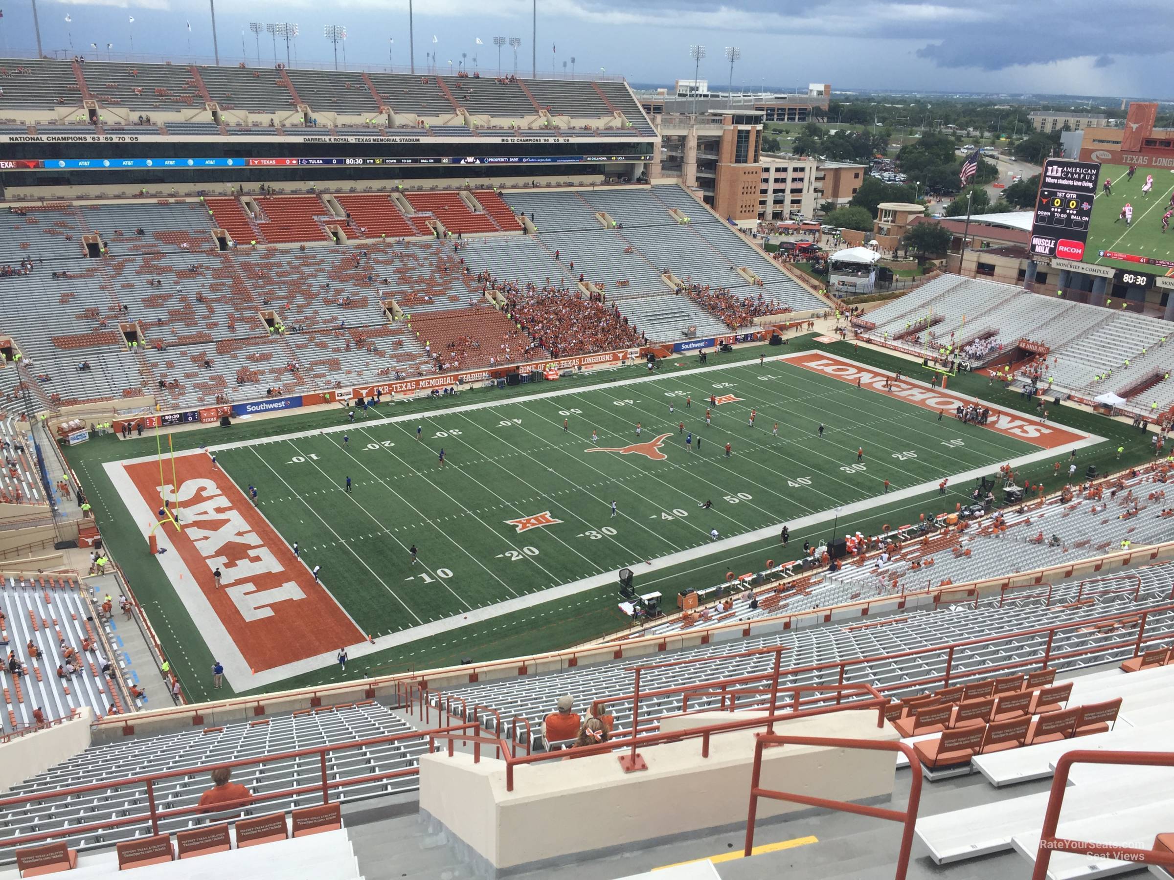section 109, row 30 seat view  - dkr-texas memorial stadium