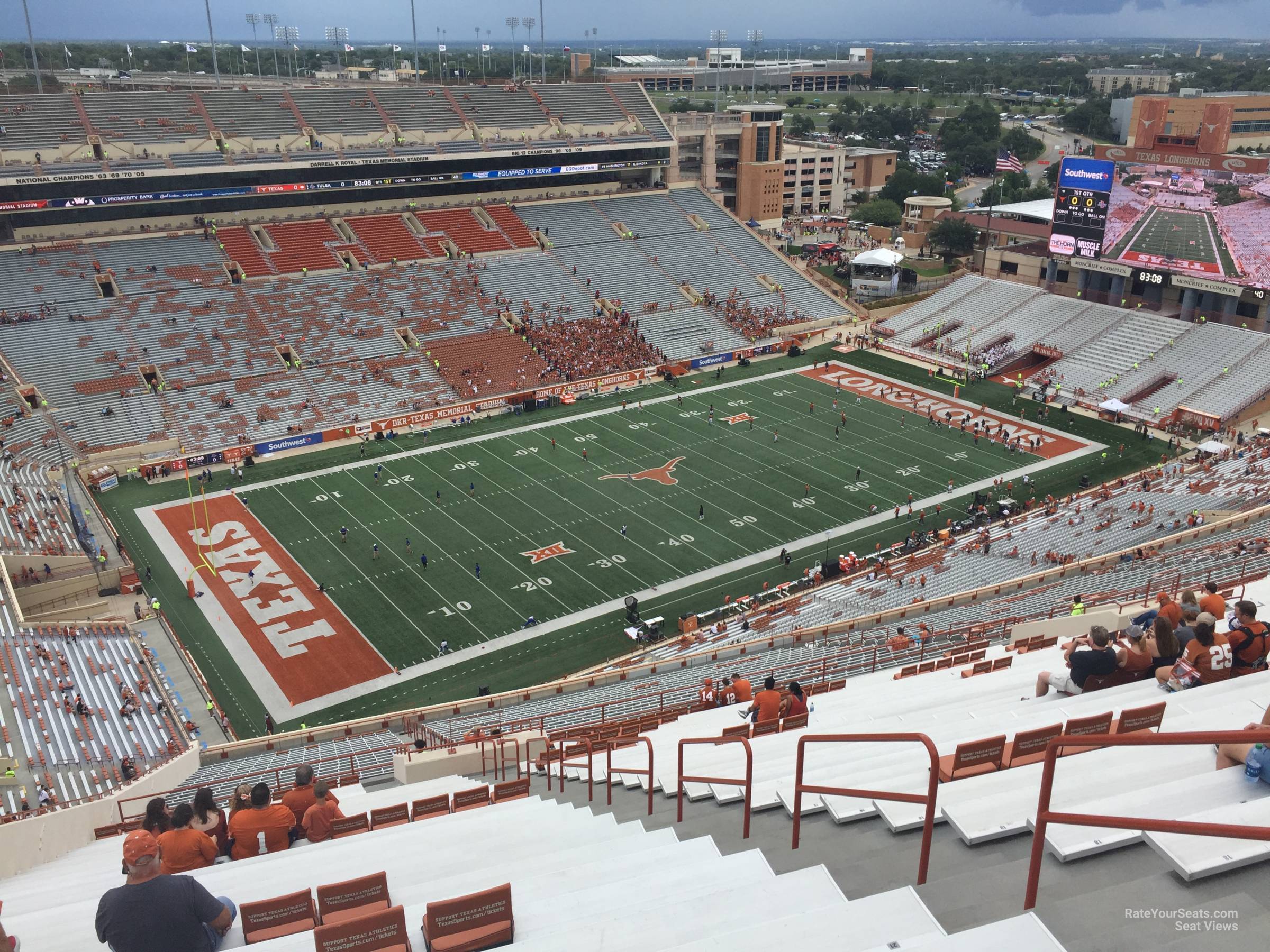 section 109, row 50 seat view  - dkr-texas memorial stadium