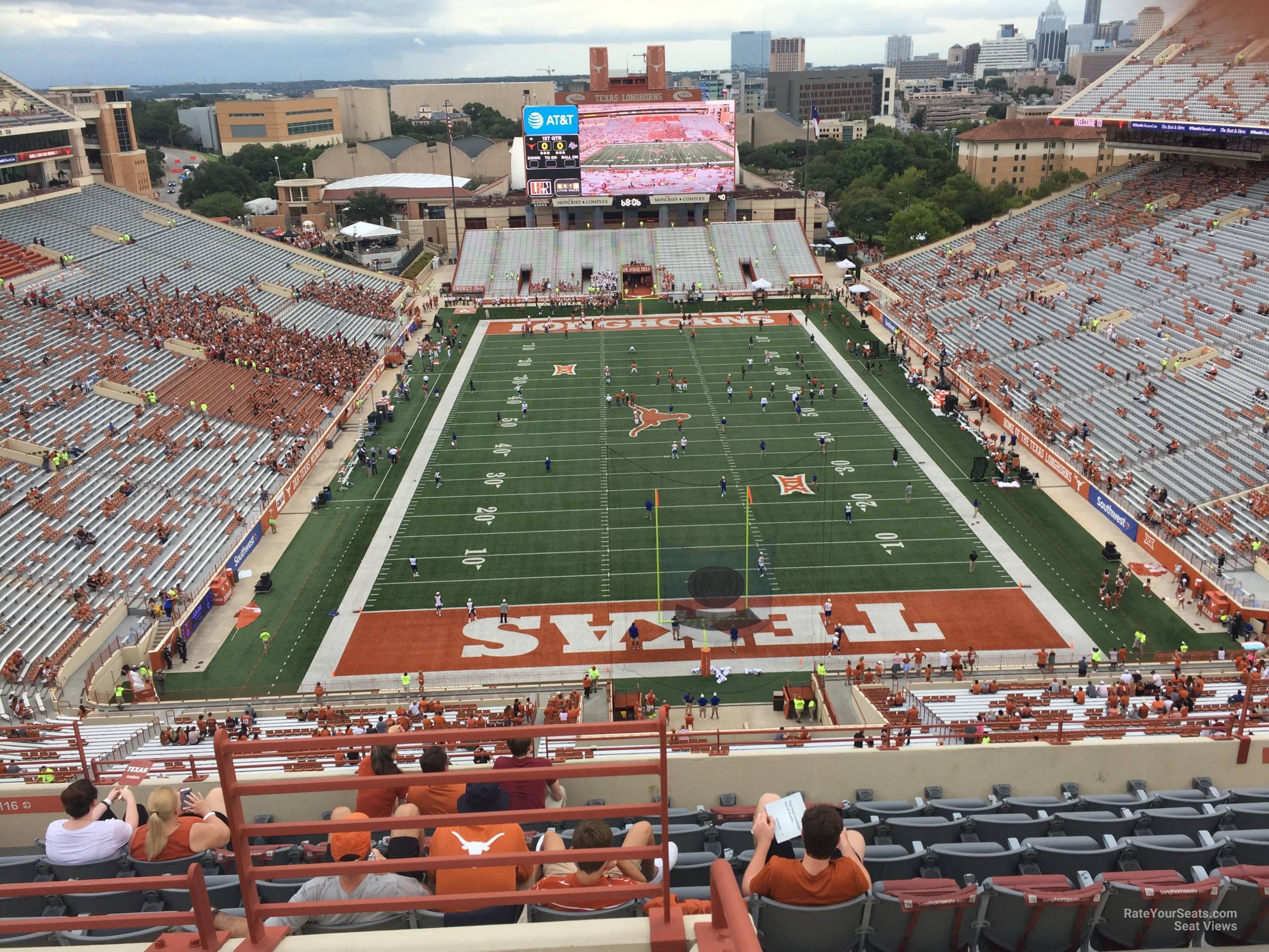 section 116, row 10 seat view  - dkr-texas memorial stadium