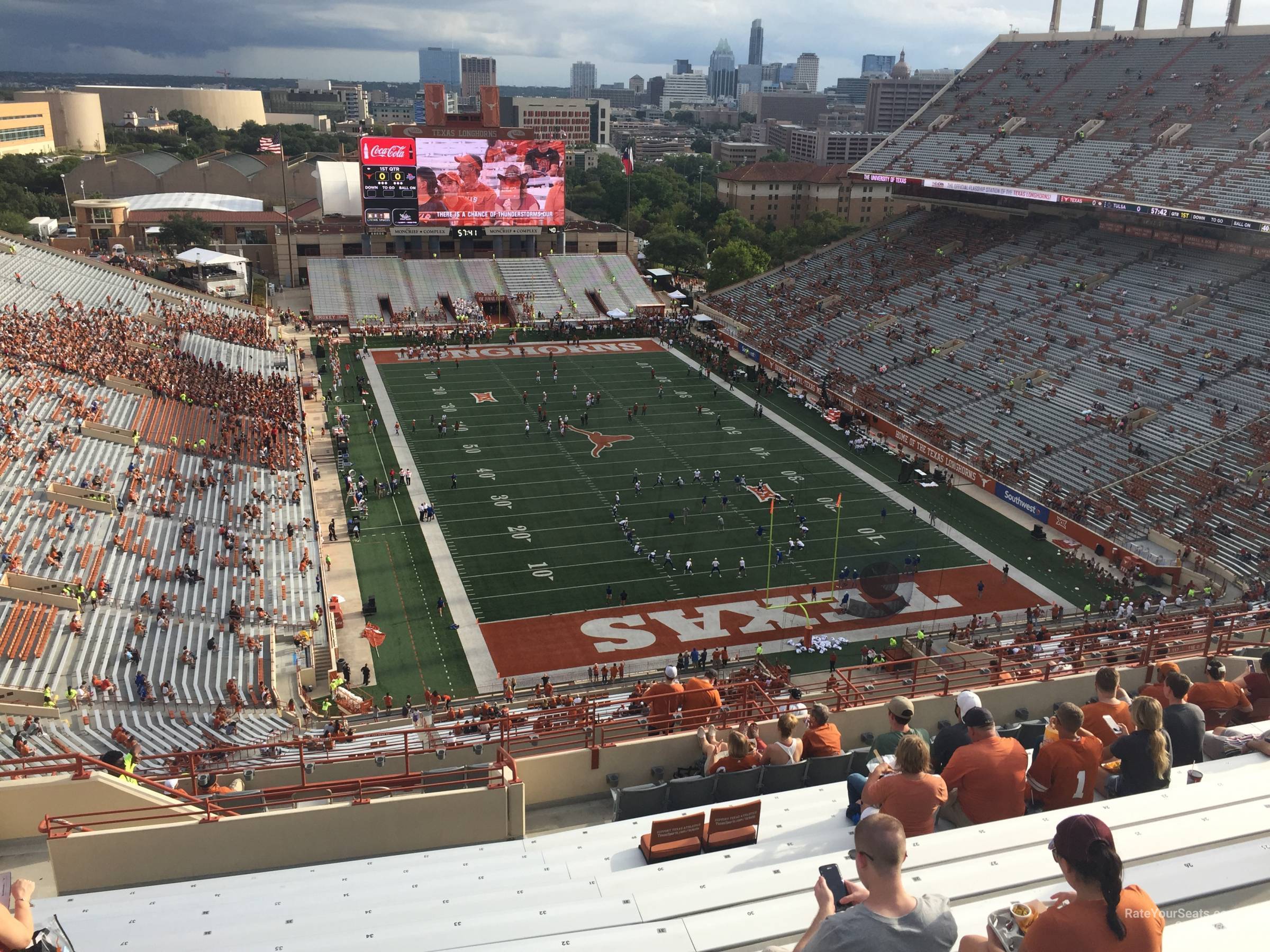 section 117, row 20 seat view  - dkr-texas memorial stadium