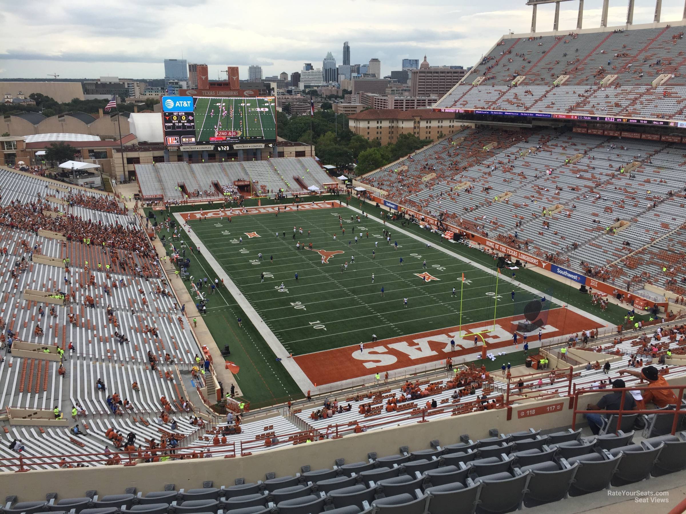 section 118, row 10 seat view  - dkr-texas memorial stadium