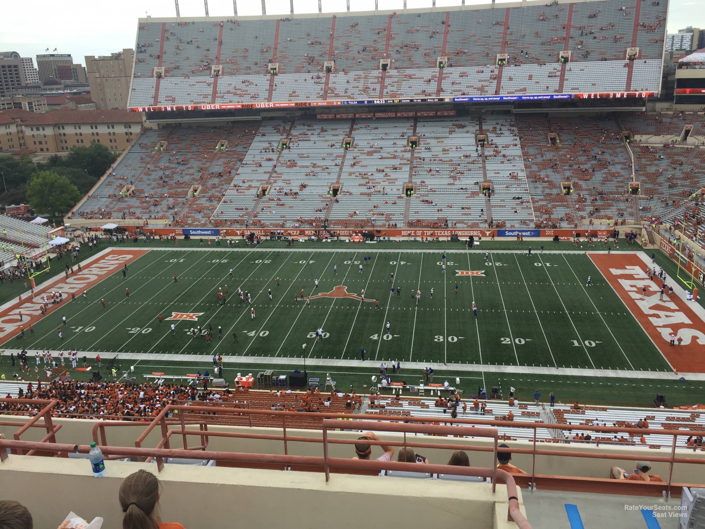 section 126, row 10 seat view  - dkr-texas memorial stadium
