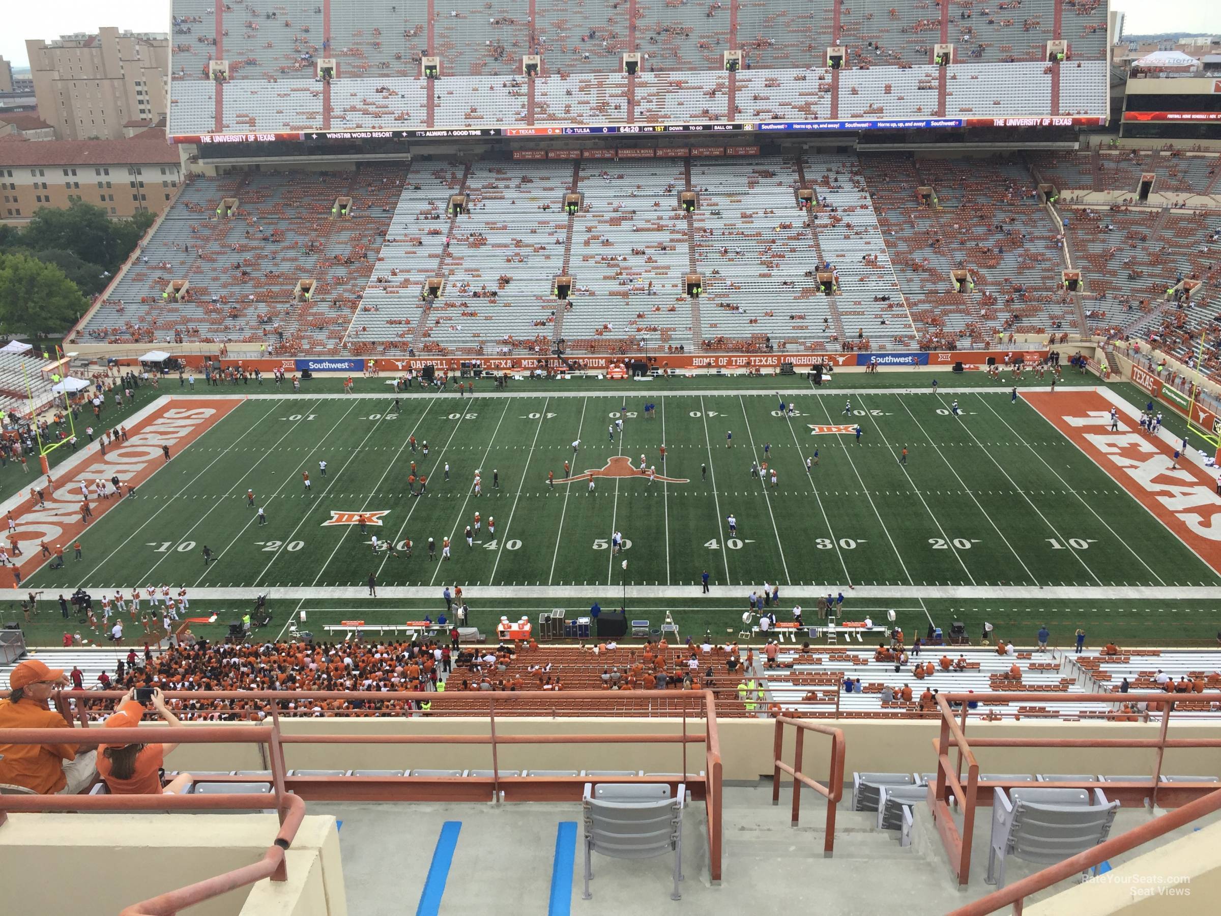 section 128, row 10 seat view  - dkr-texas memorial stadium