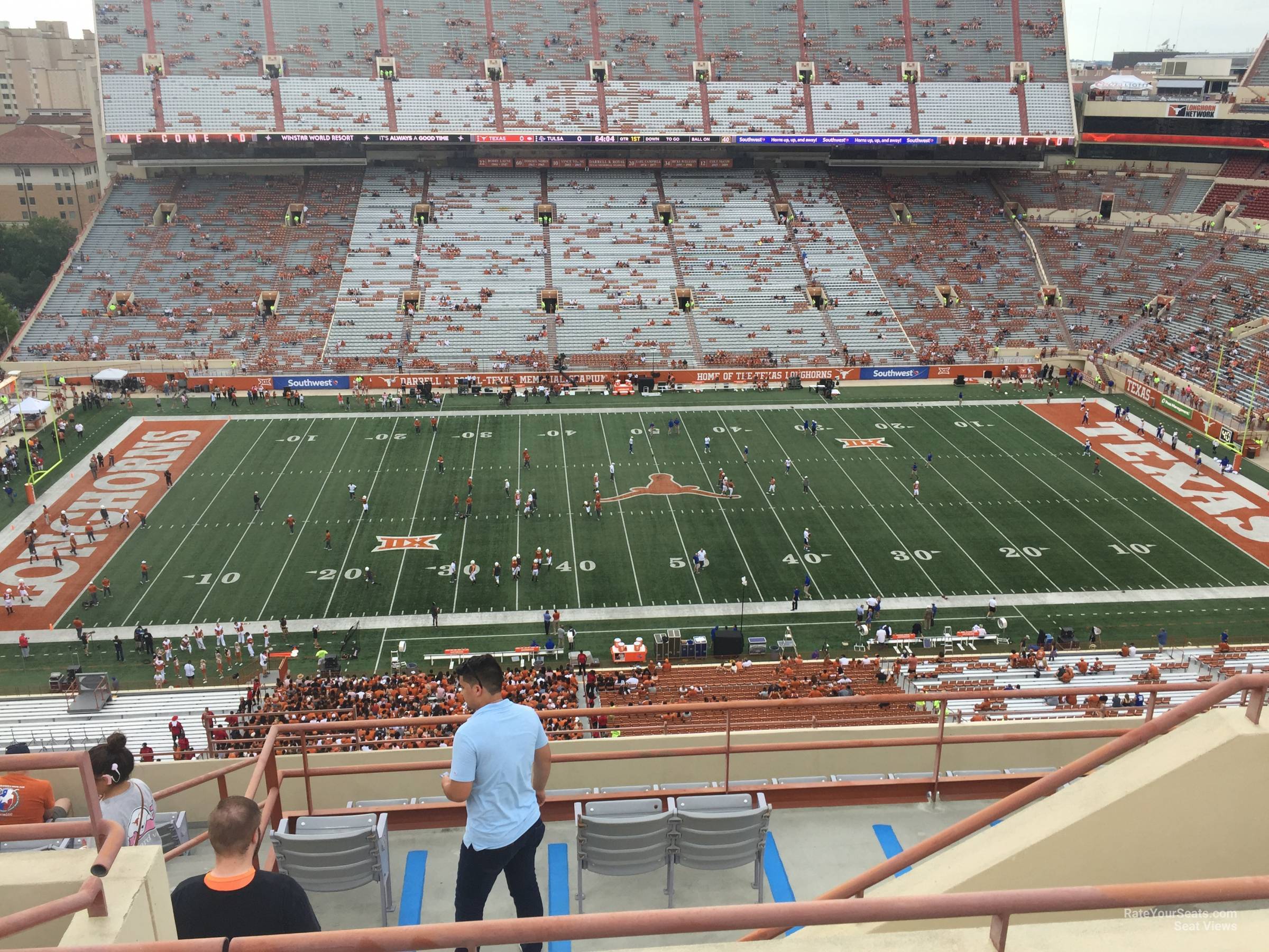 section 129, row 10 seat view  - dkr-texas memorial stadium