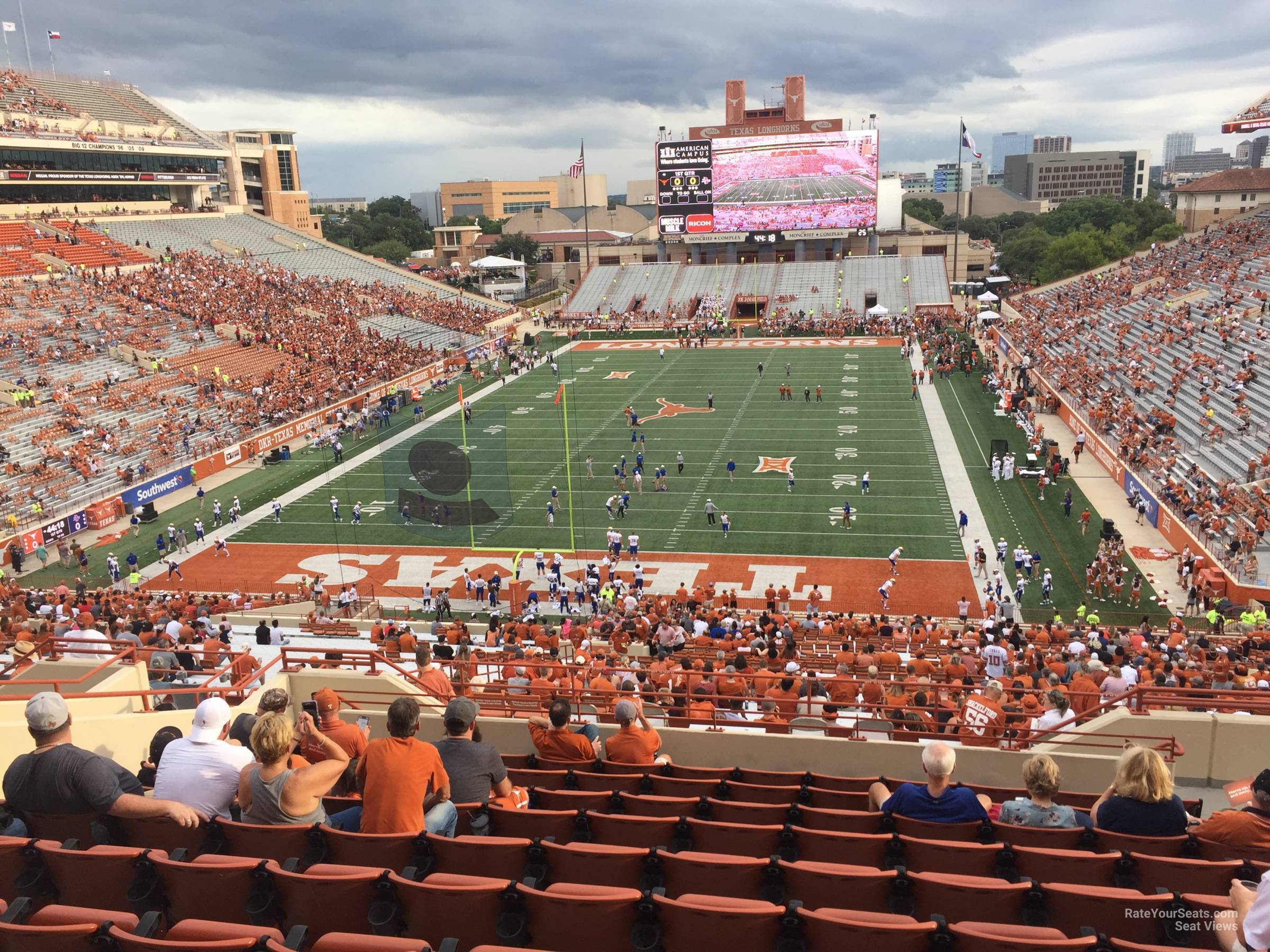 touchdown club 15 seat view  - dkr-texas memorial stadium