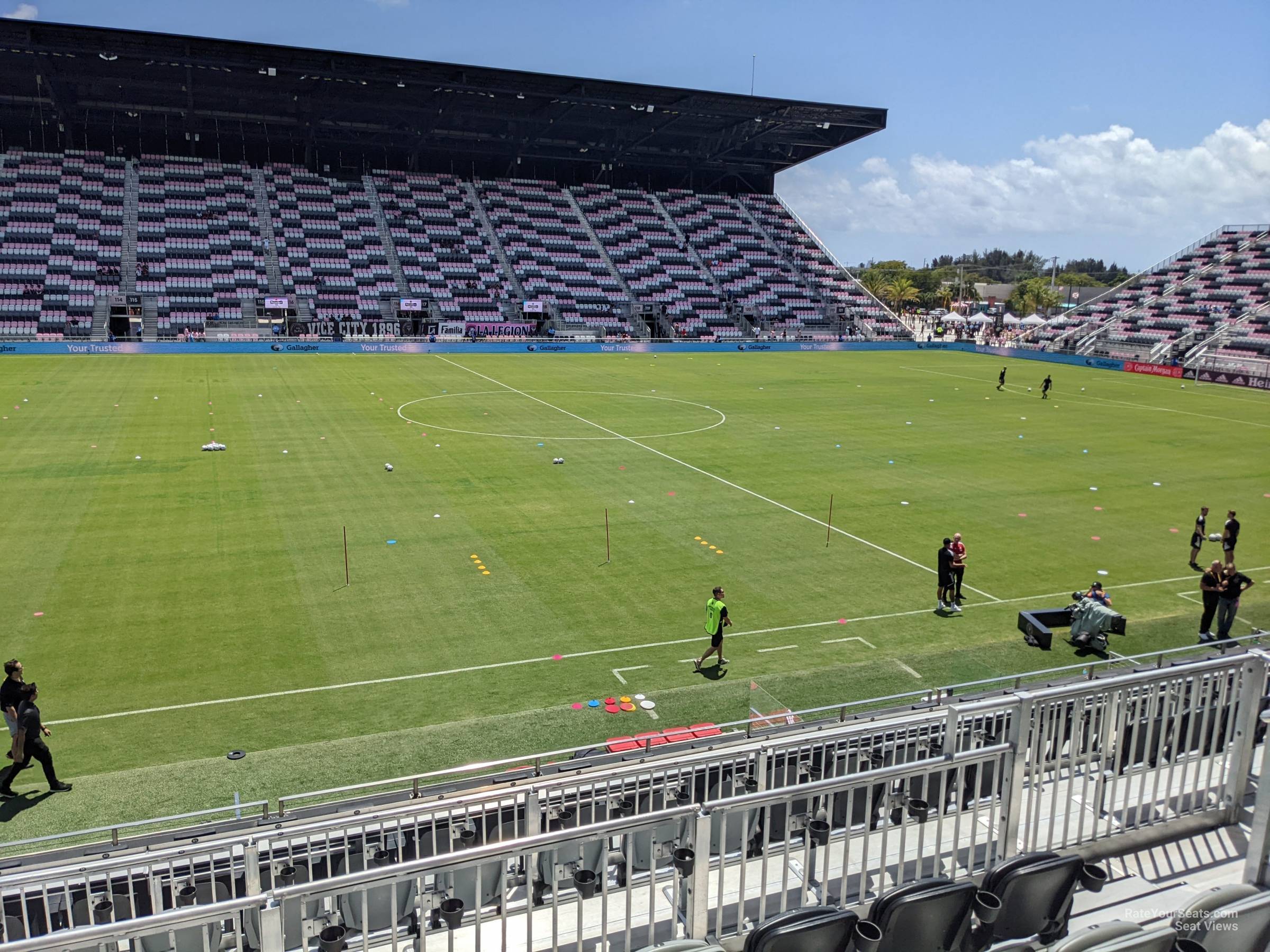section 102, row 5 seat view - chase stadium