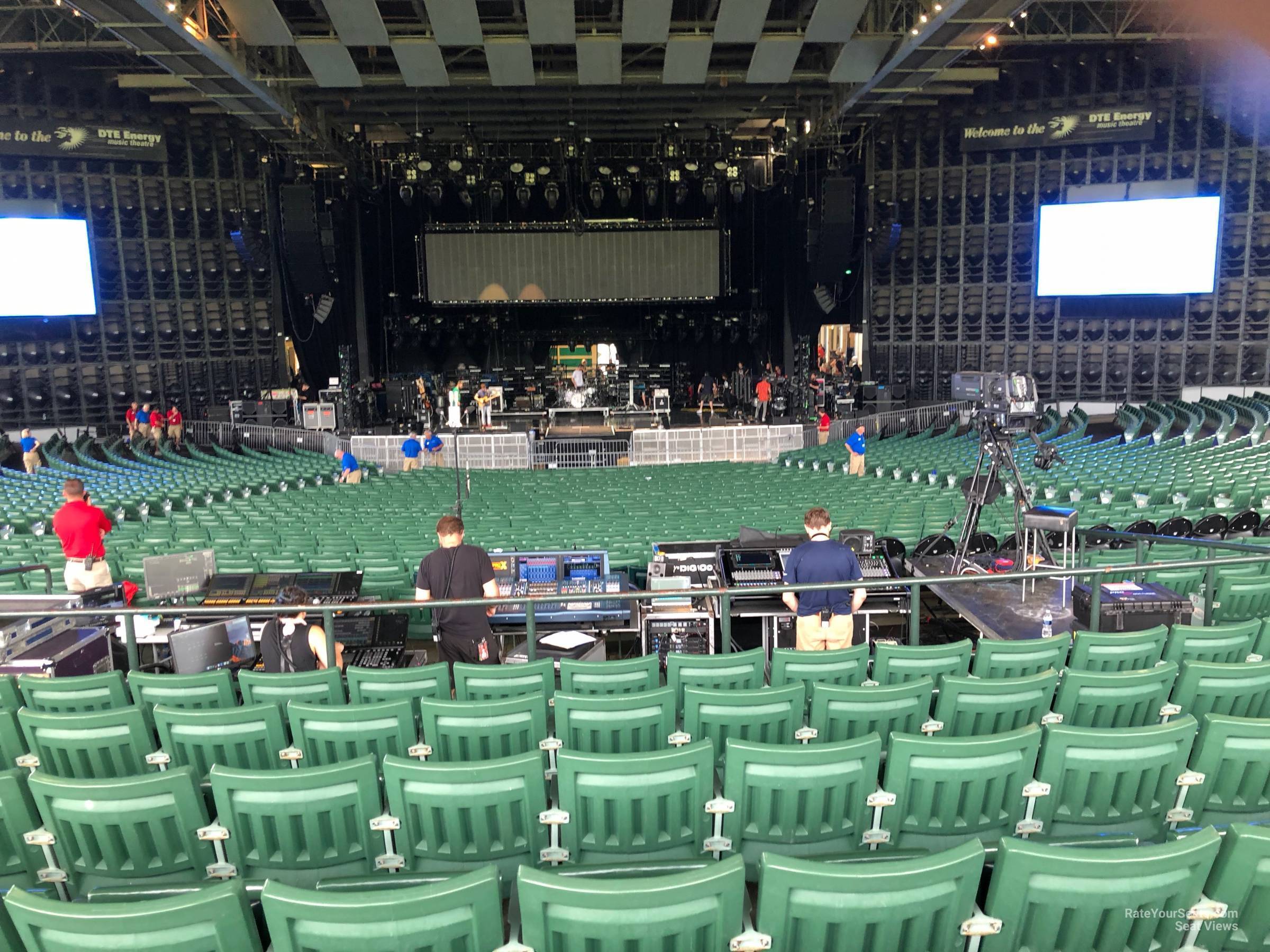 center 7, row ll seat view  - pine knob music theatre