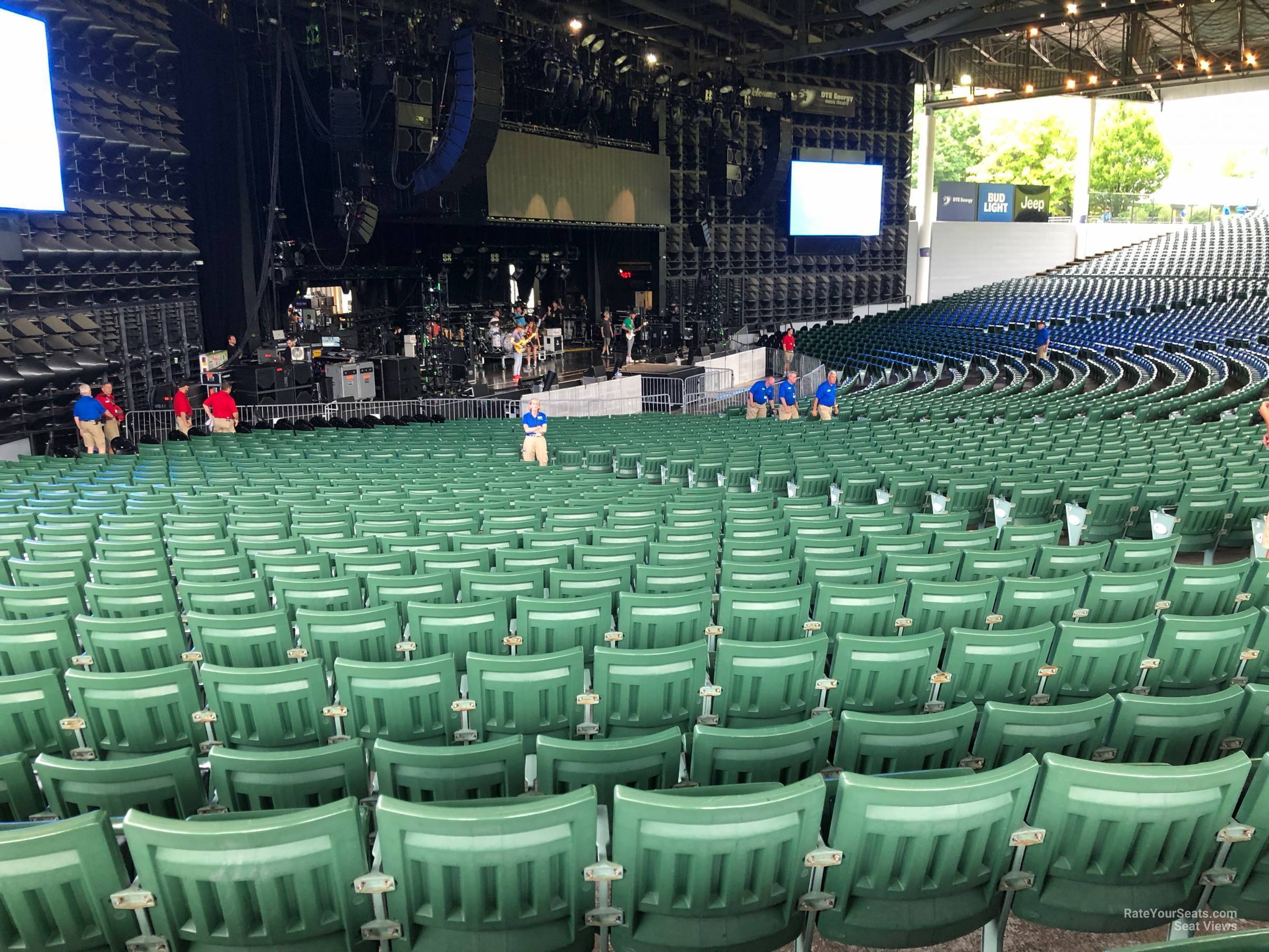 left 6, row ff seat view  - pine knob music theatre