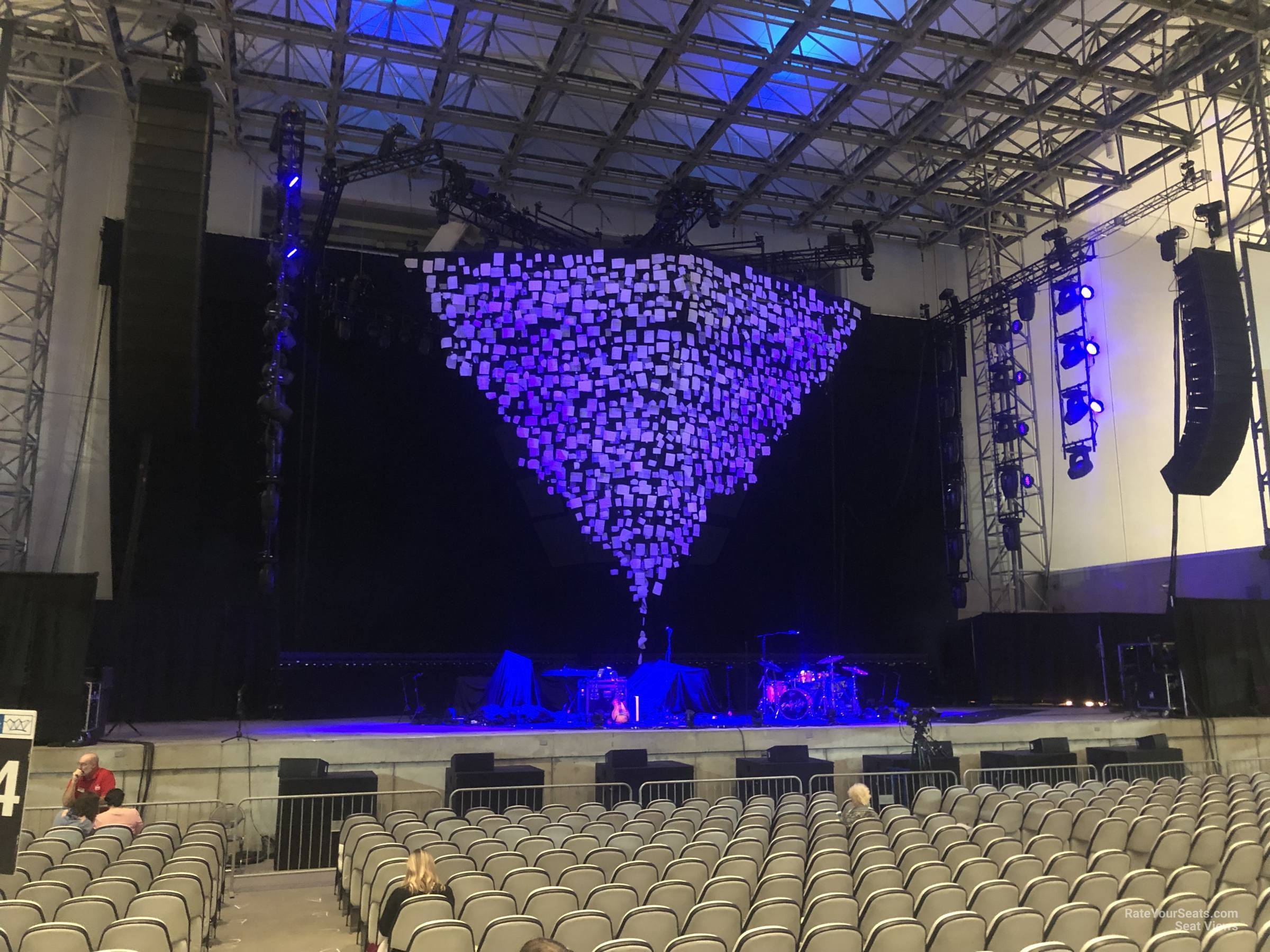 section 105, row d seat view - daily