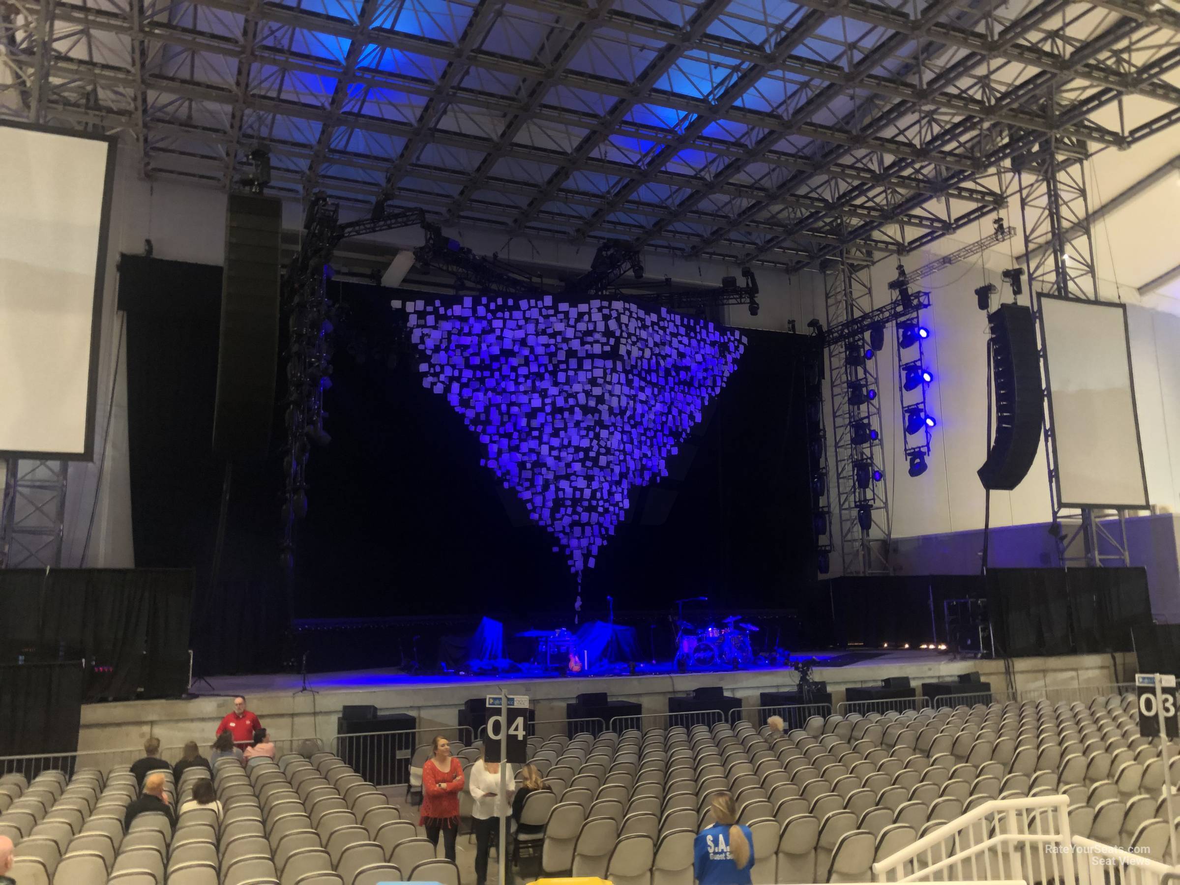 section 105, row j seat view - daily