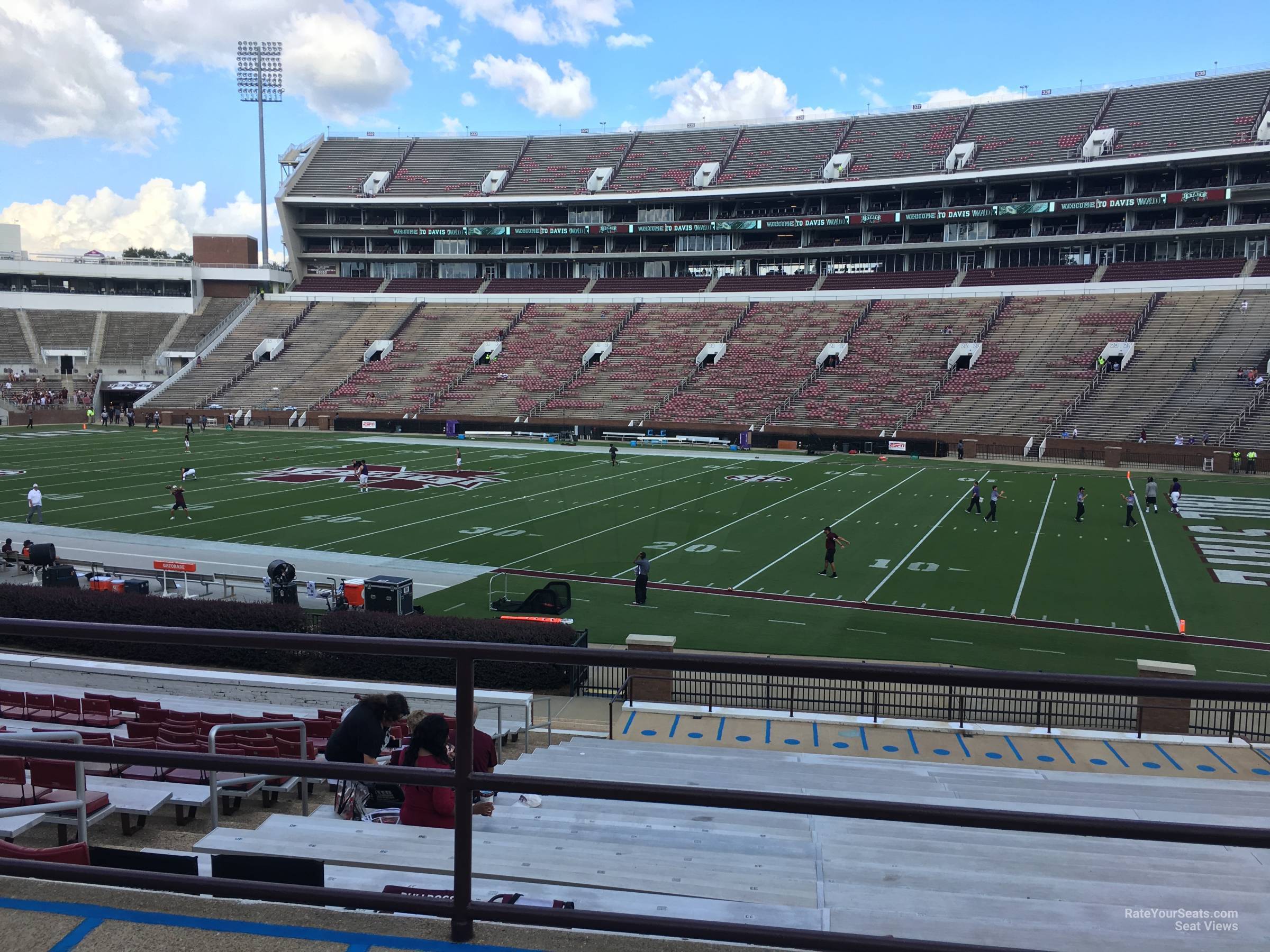 section 02, row 27 seat view - davis wade stadium