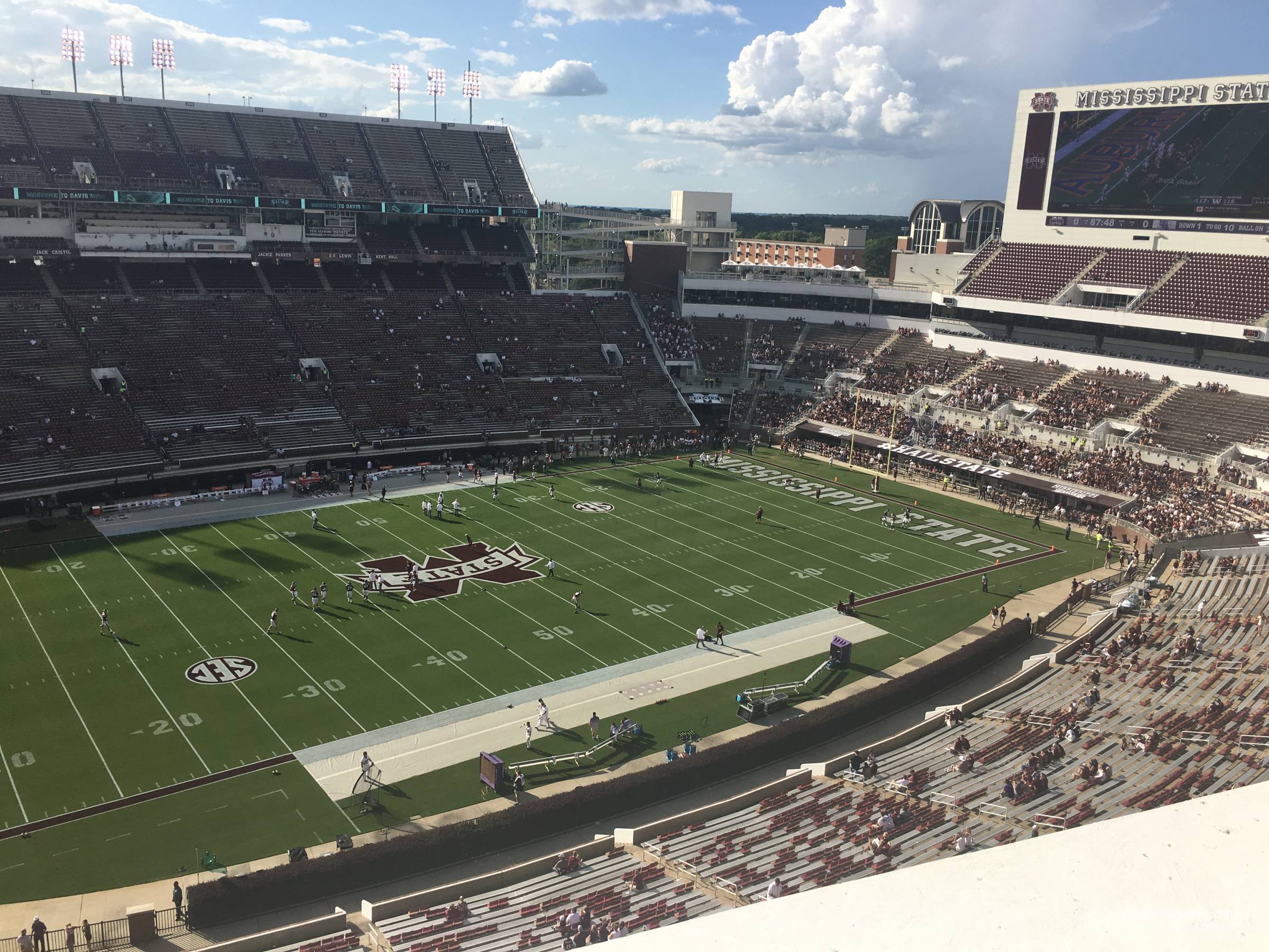 section 338, row 15 seat view  - davis wade stadium