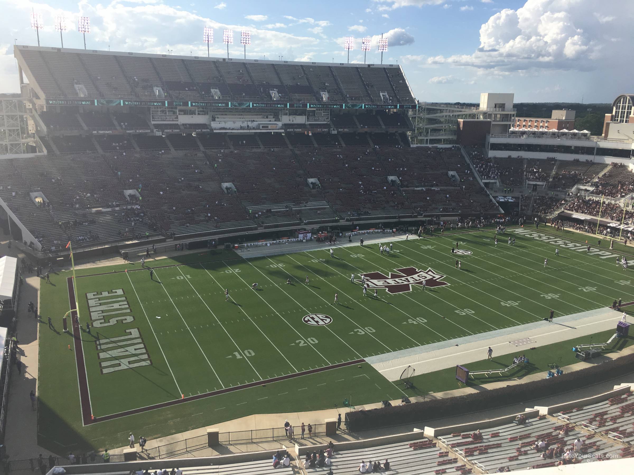 section 339, row 15 seat view  - davis wade stadium