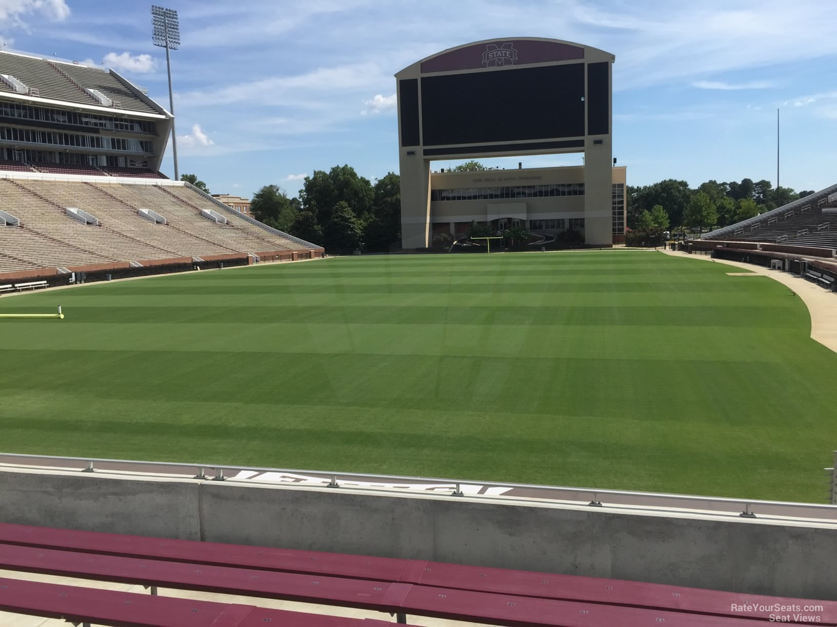 section 10, row 22 seat view  - davis wade stadium