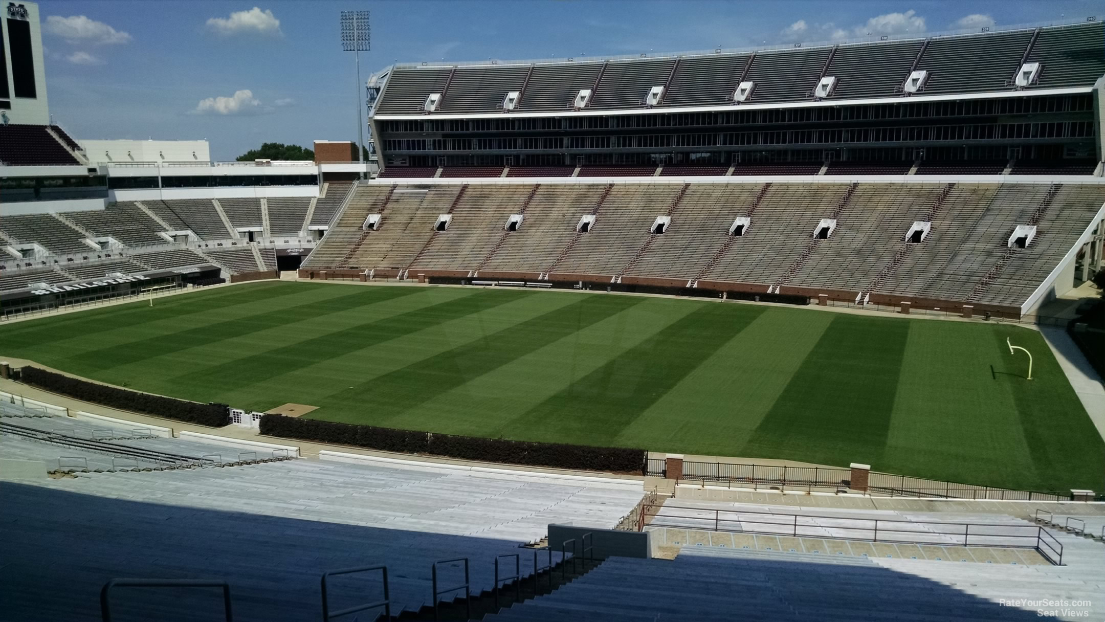 section 102, row 64 seat view  - davis wade stadium