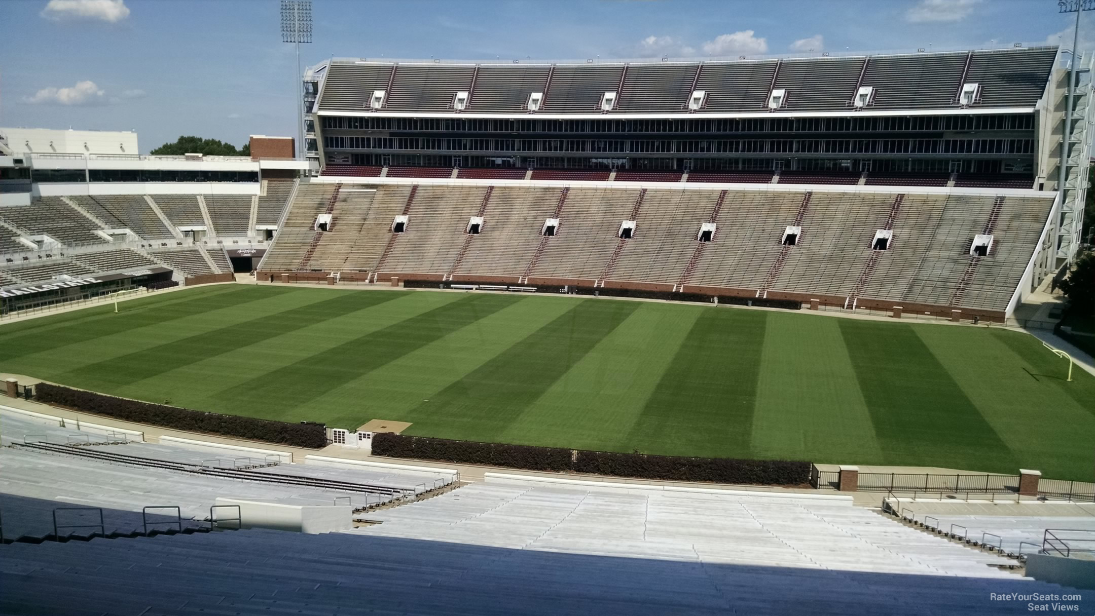 section 104, row 64 seat view  - davis wade stadium