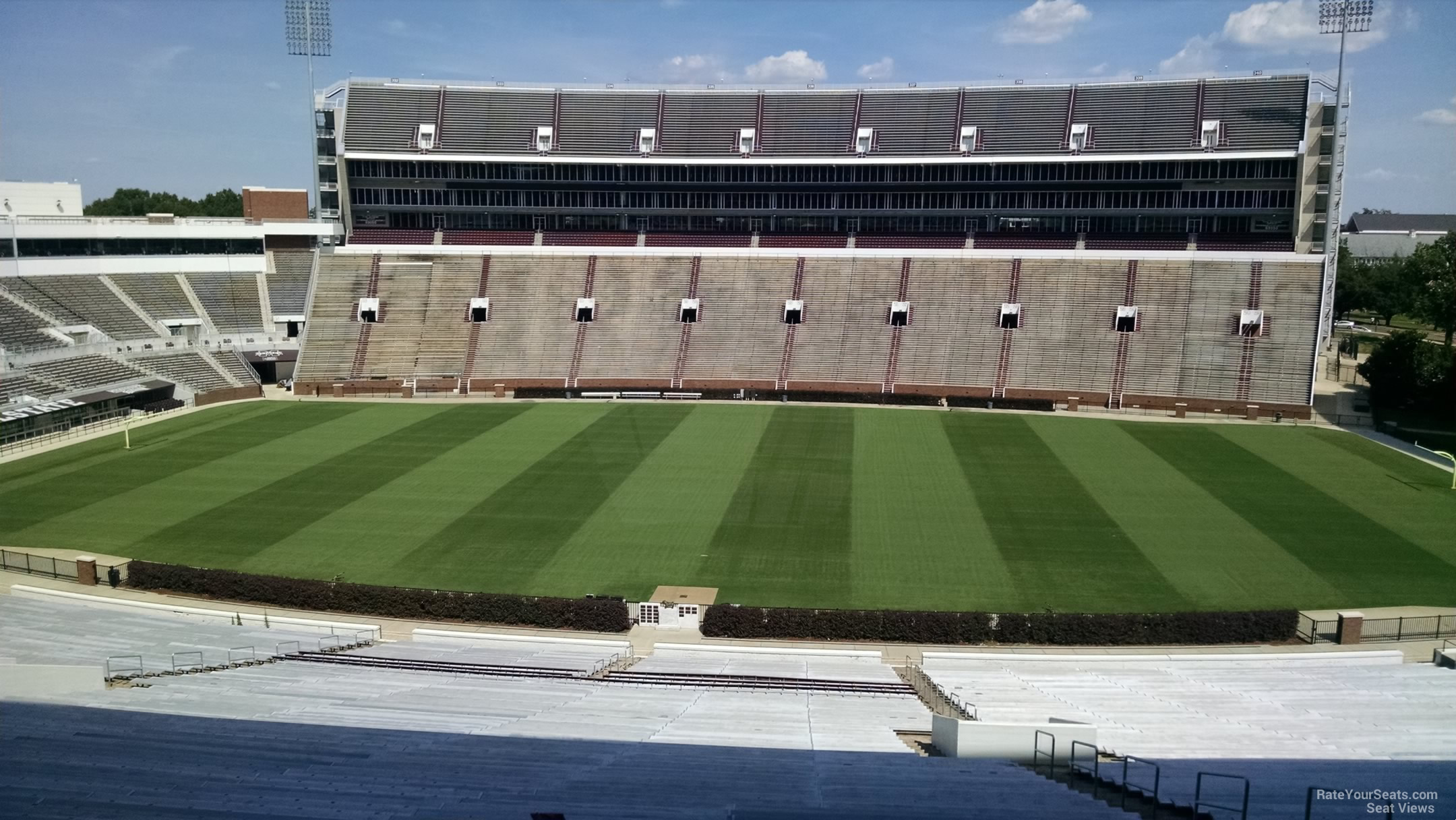 section 106, row 64 seat view  - davis wade stadium