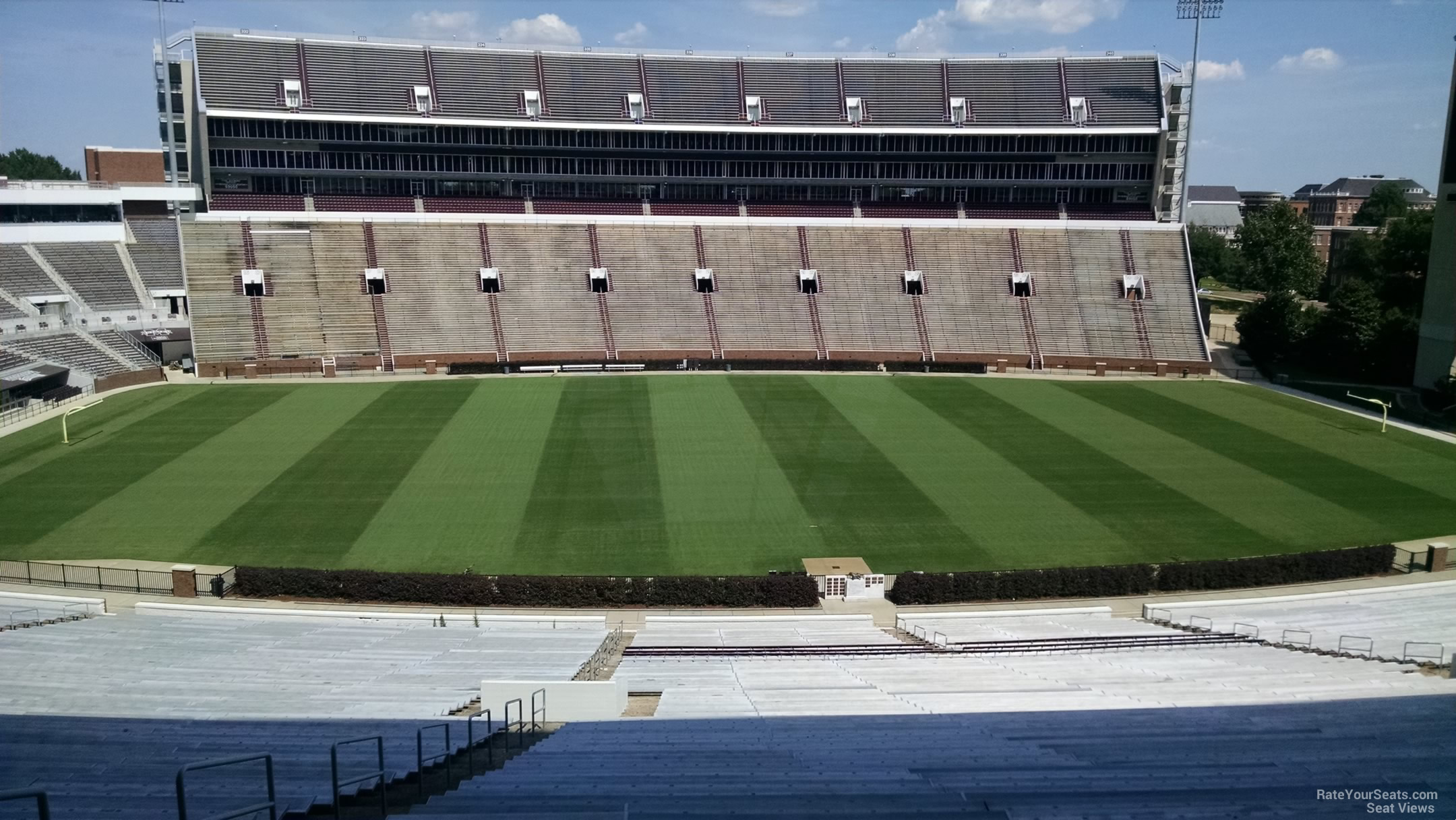 section 108, row 64 seat view  - davis wade stadium