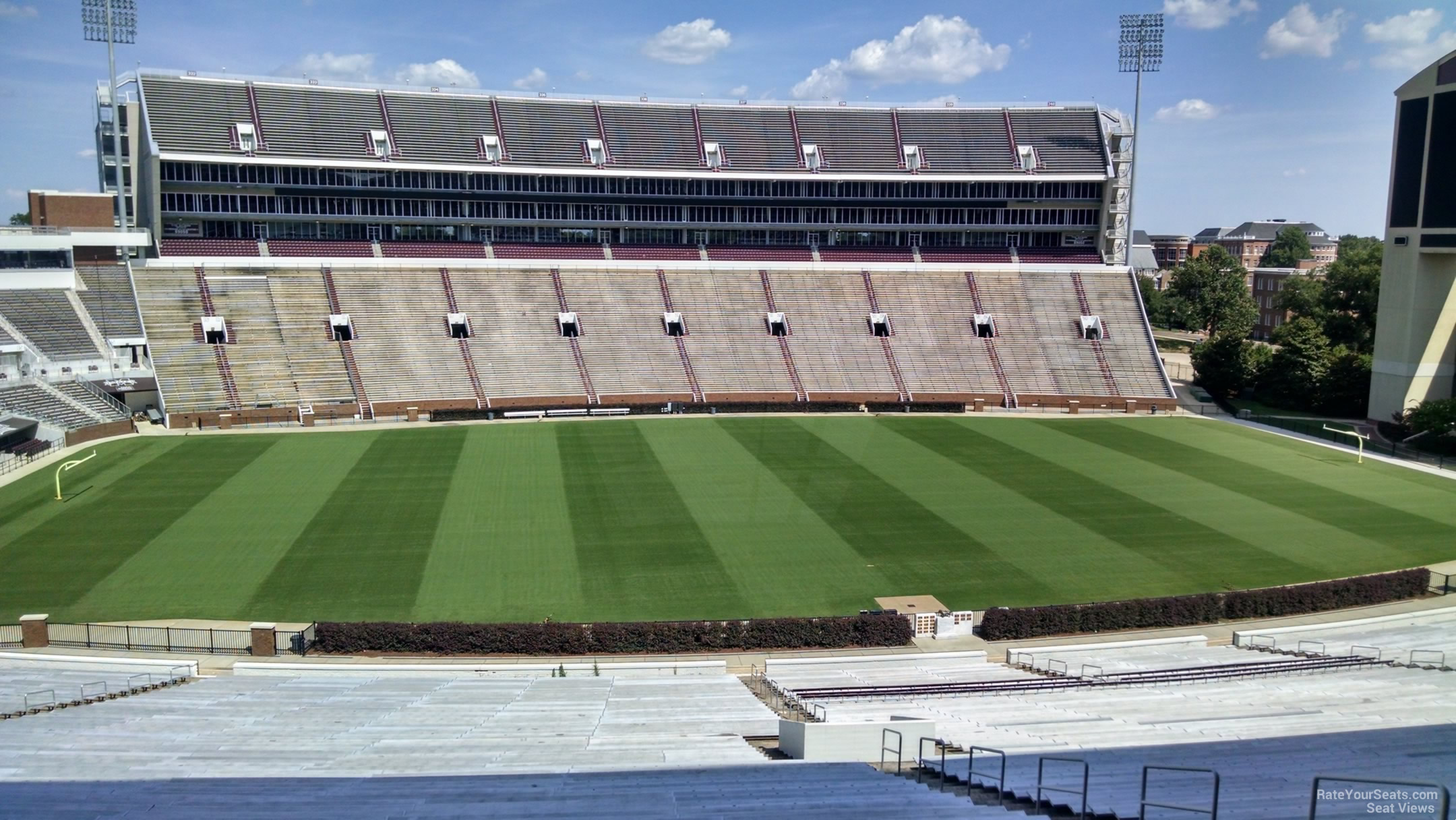 section 109, row 64 seat view  - davis wade stadium