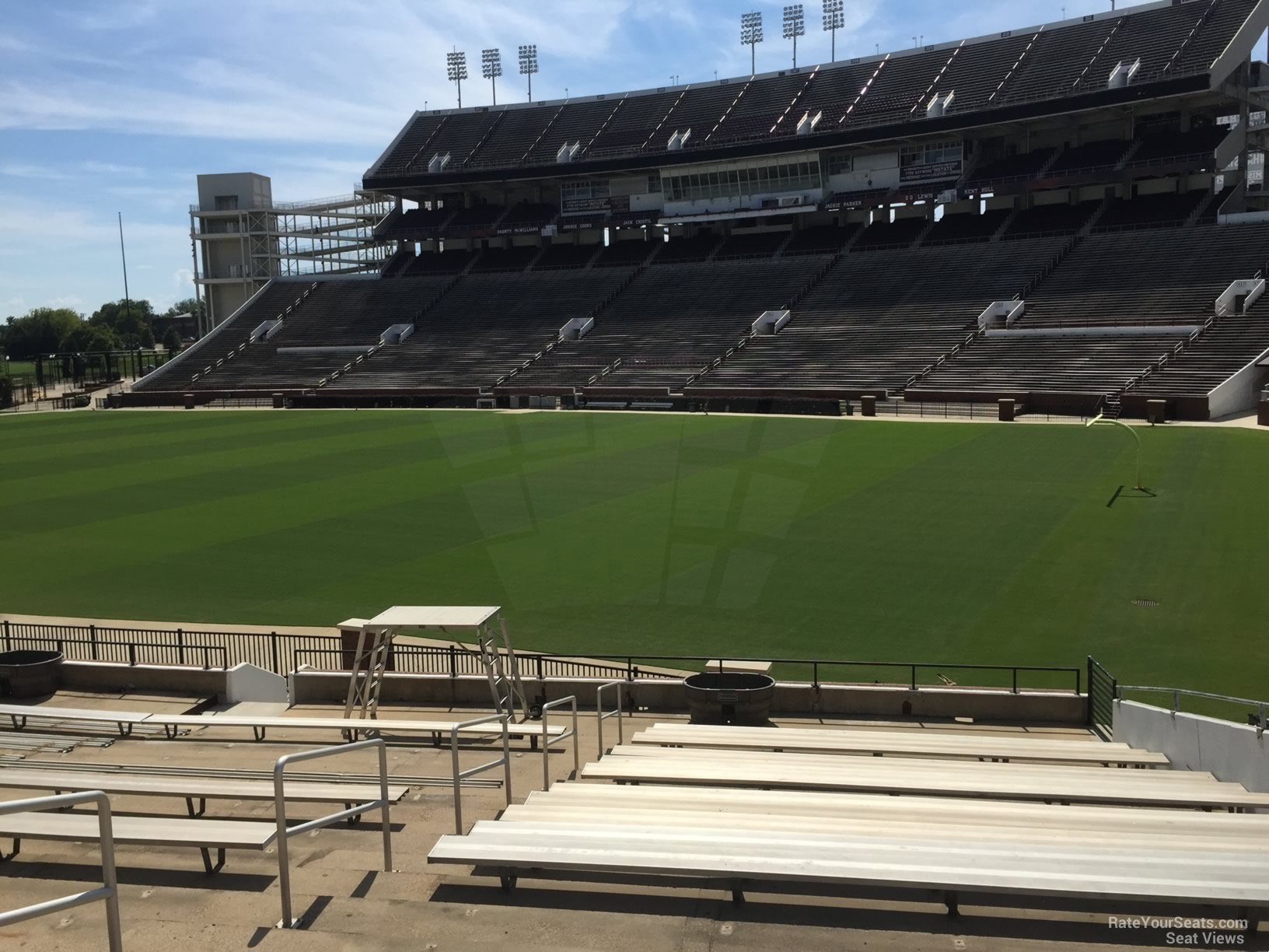 section 16, row 22 seat view  - davis wade stadium