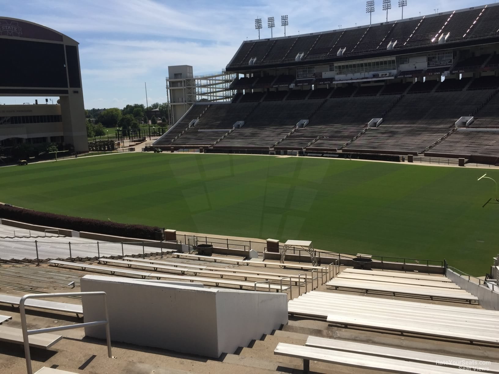 section 16, row 44 seat view  - davis wade stadium