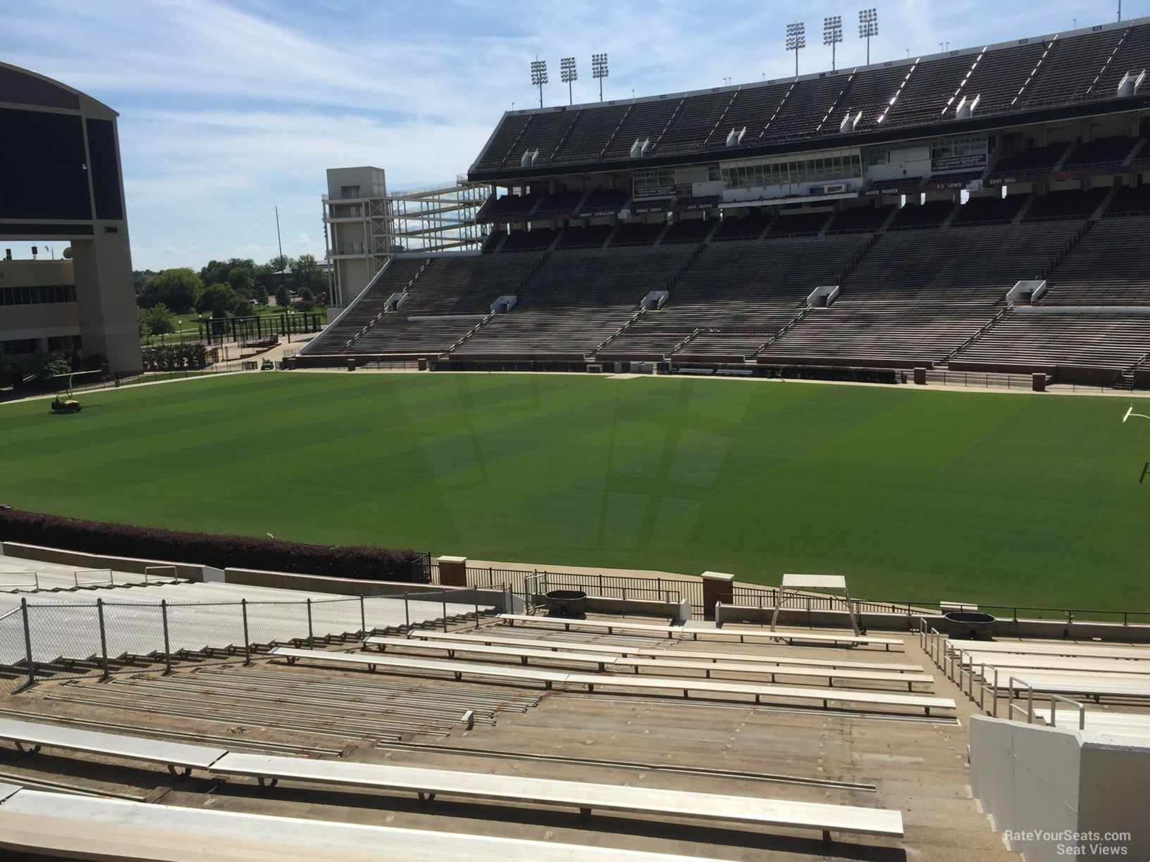 section 17, row 44 seat view  - davis wade stadium