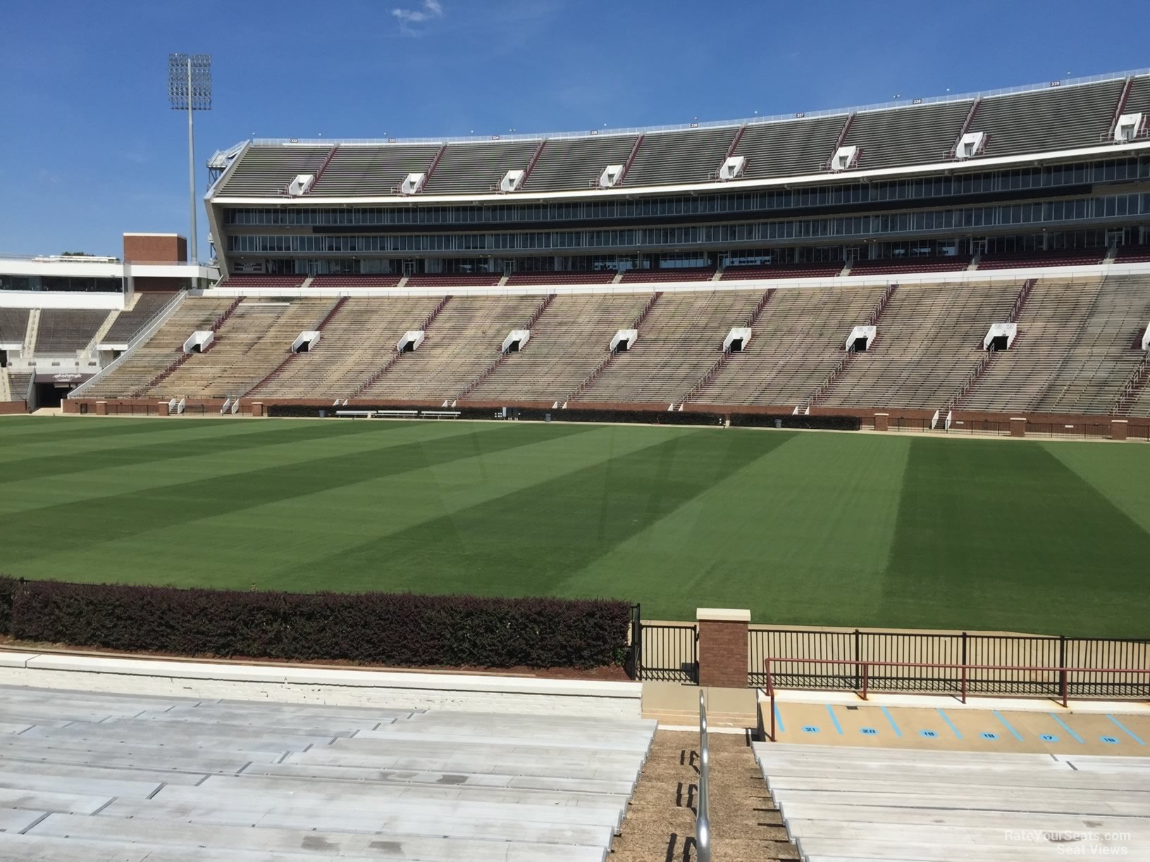 section 02, row 22 seat view  - davis wade stadium