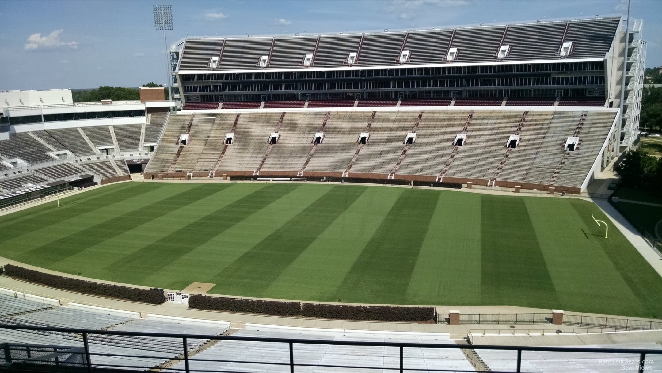 section 203, row 8 seat view  - davis wade stadium