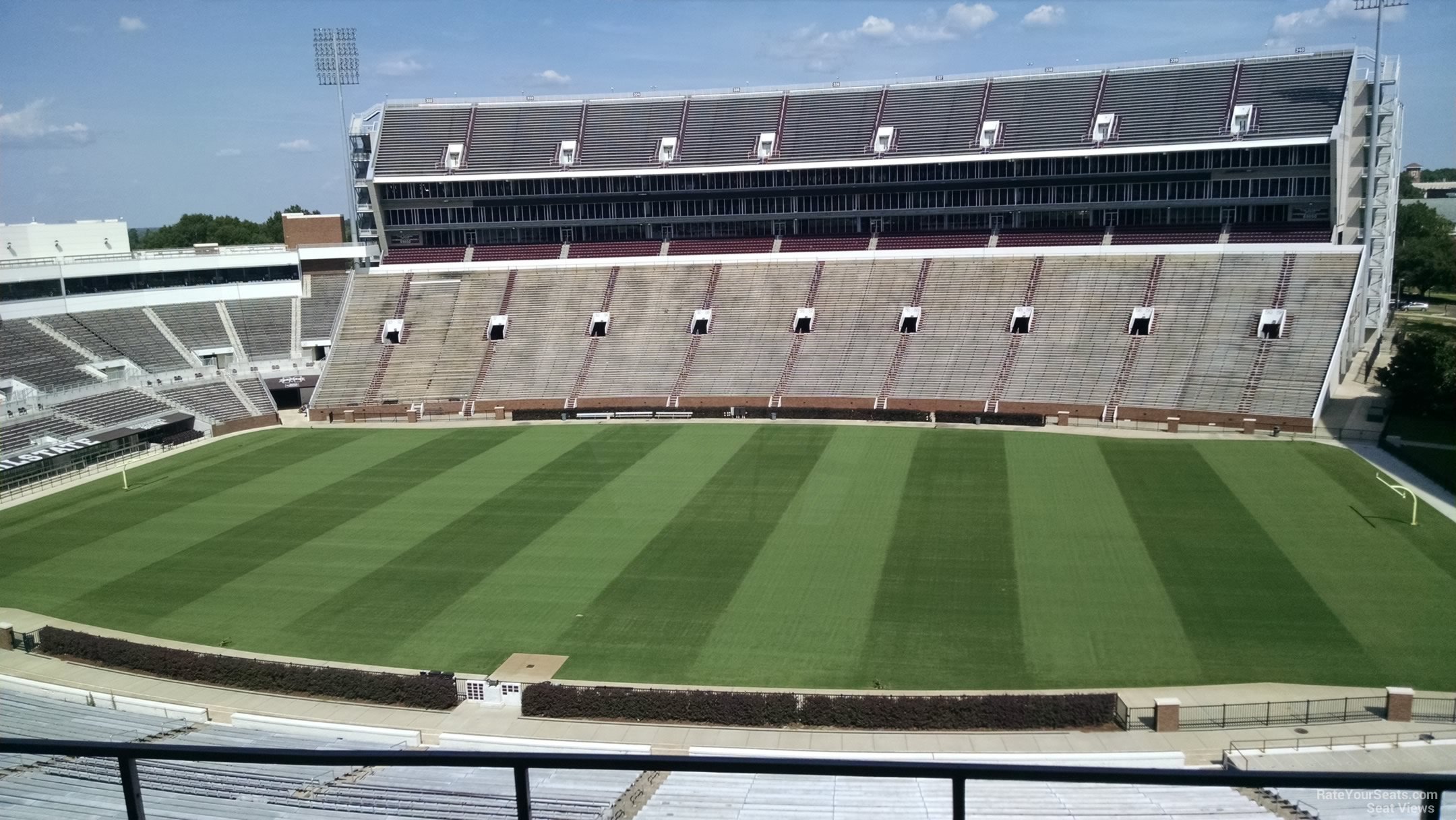 section 204, row 3 seat view  - davis wade stadium