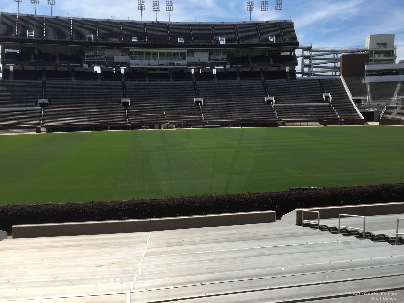 section 21, row 22 seat view  - davis wade stadium