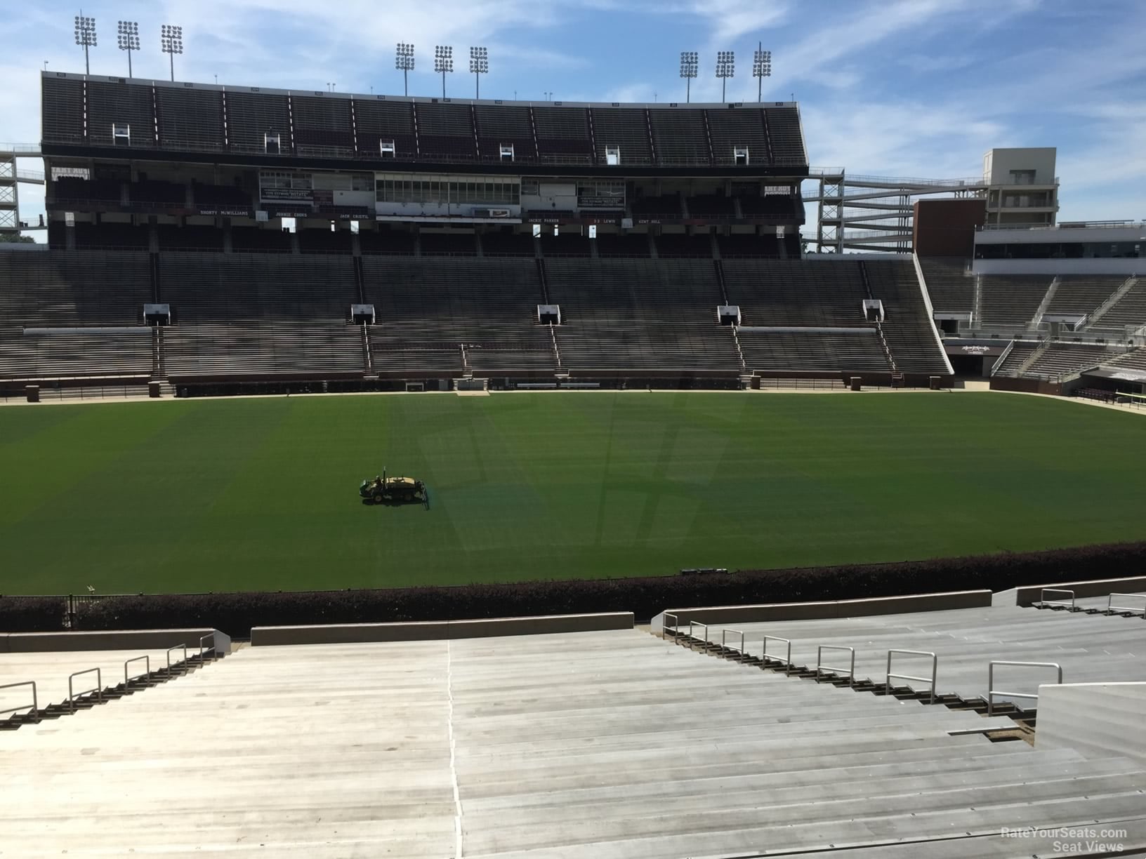 section 21, row 44 seat view  - davis wade stadium