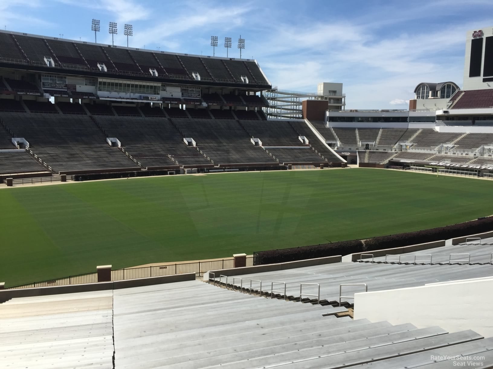 section 24, row 44 seat view  - davis wade stadium