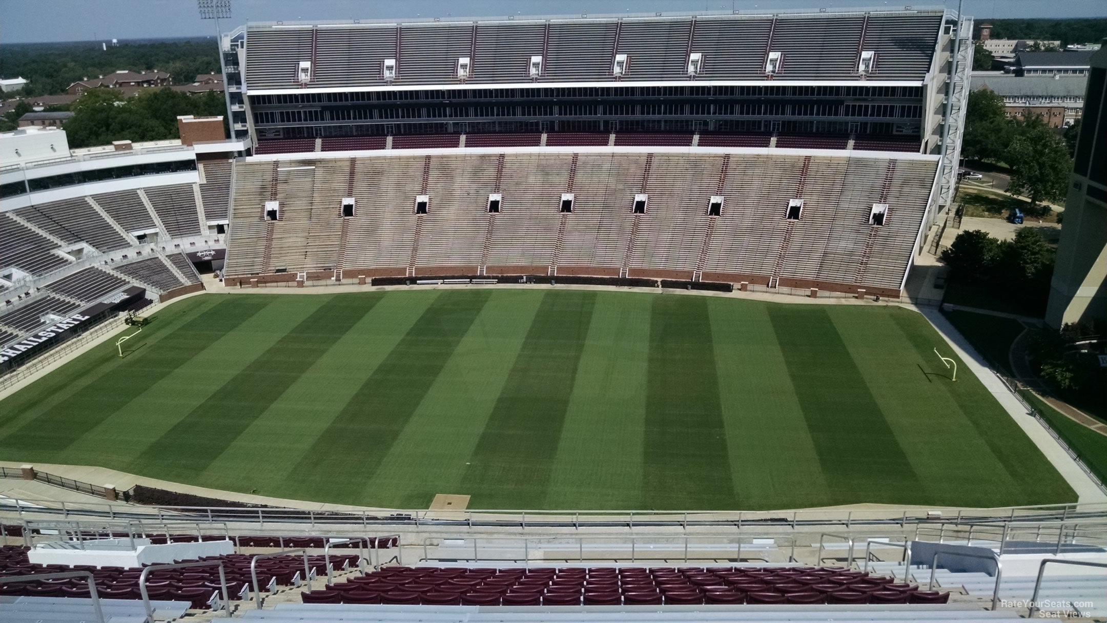 section 305, row 25 seat view  - davis wade stadium