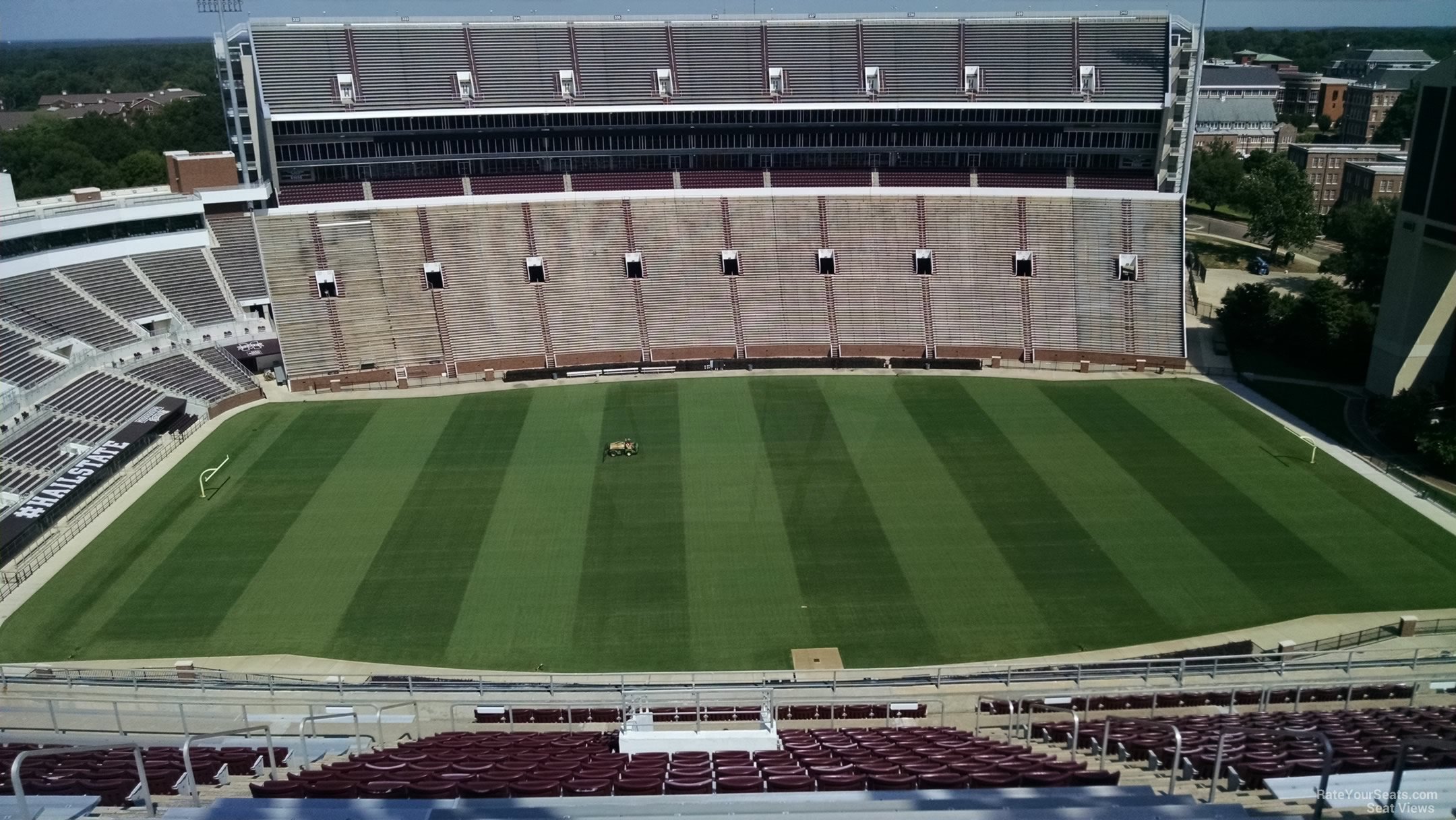 section 308, row 25 seat view  - davis wade stadium