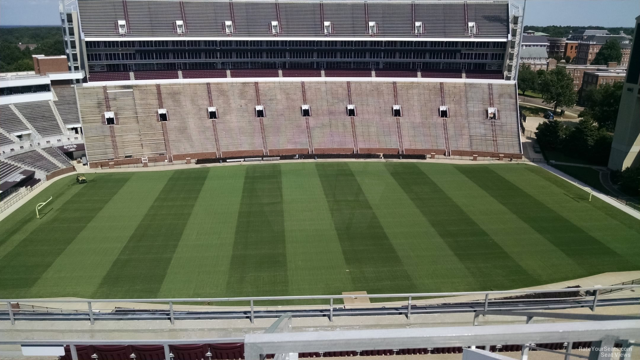 section 308, row 8 seat view  - davis wade stadium