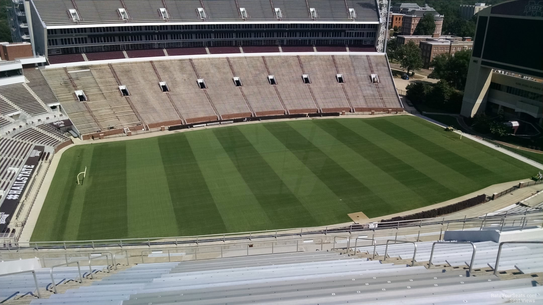 section 311, row 25 seat view  - davis wade stadium