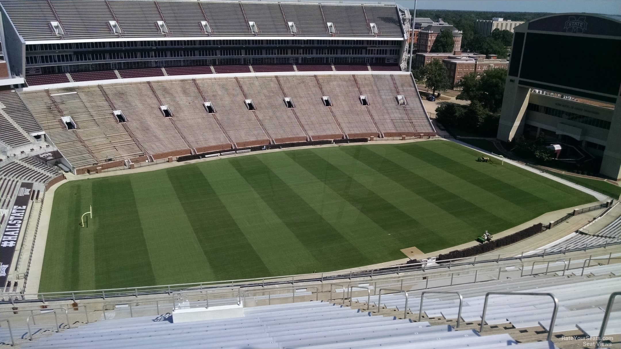 section 312, row 25 seat view  - davis wade stadium