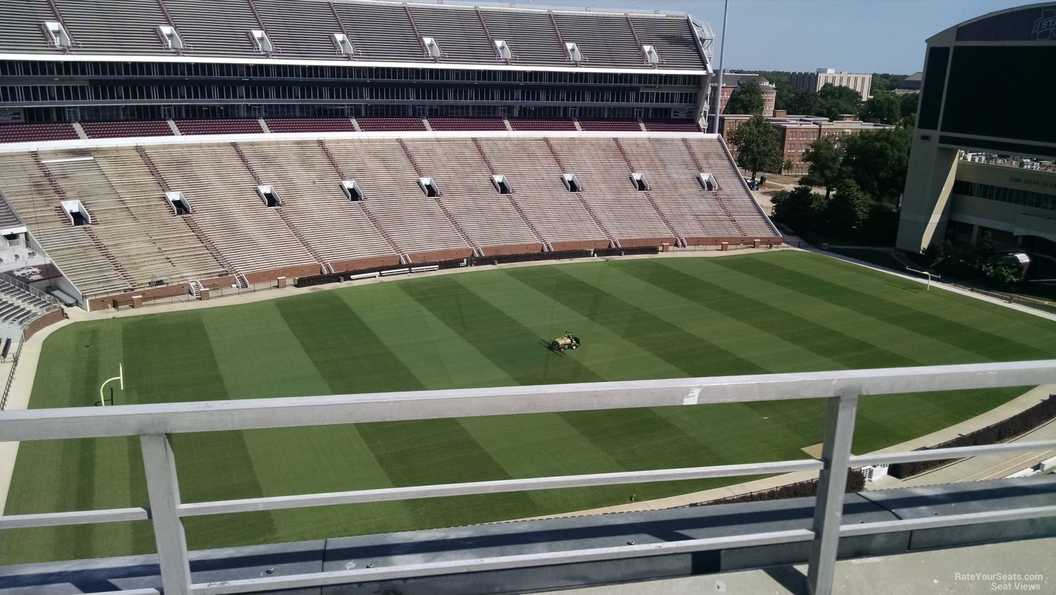 section 313, row 2 seat view  - davis wade stadium