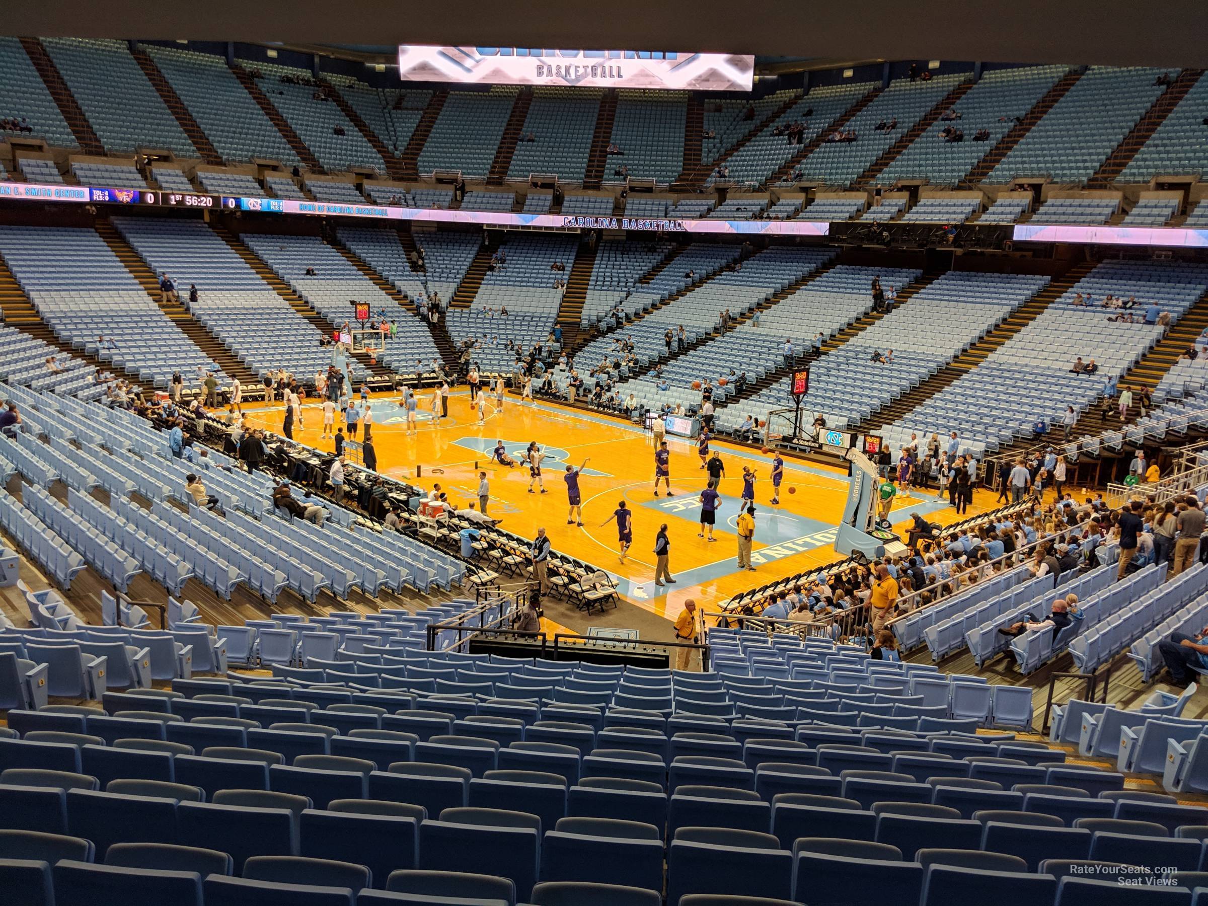 section 113, row z seat view - dean smith center