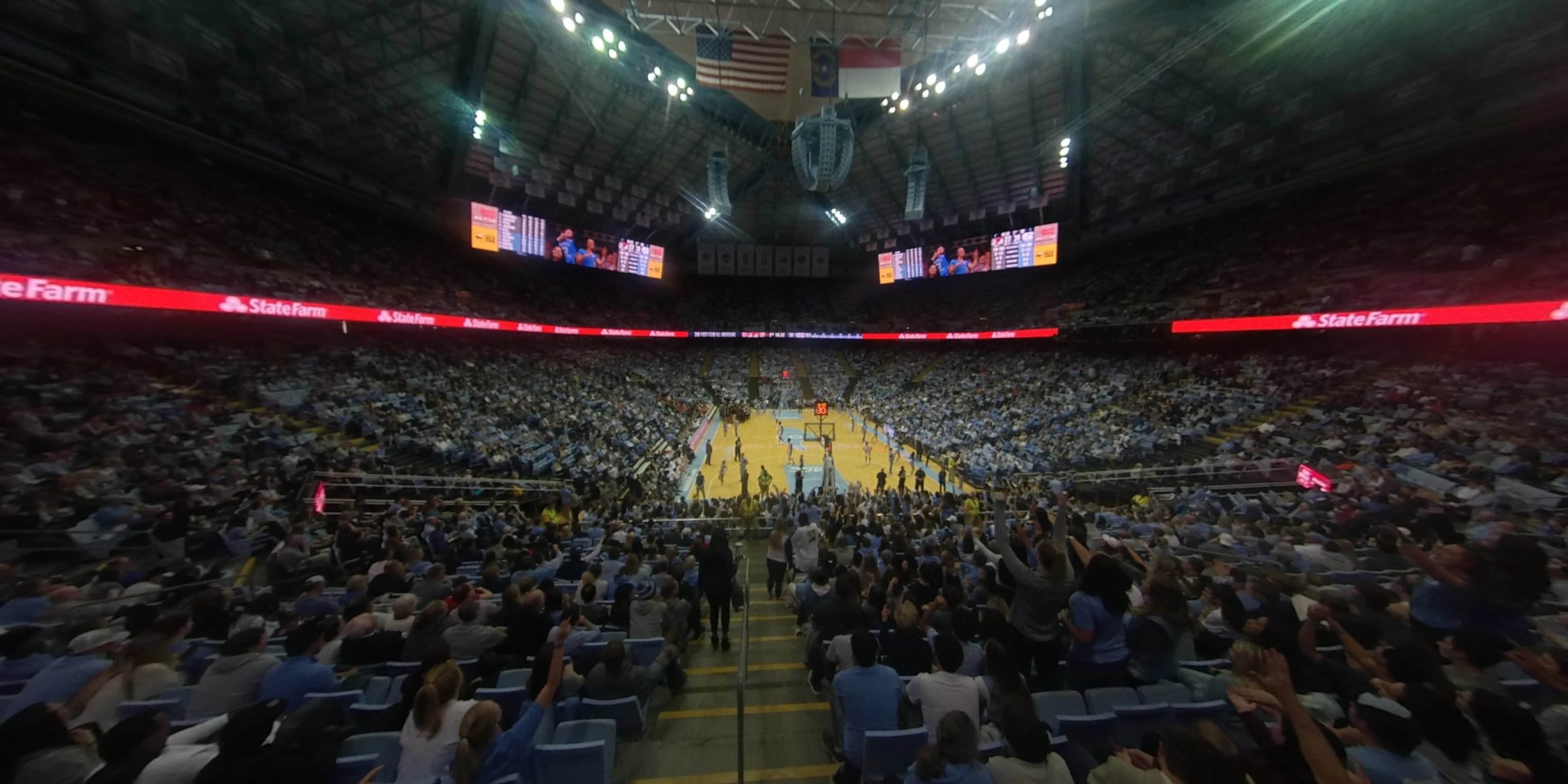 section 116 panoramic seat view  - dean smith center