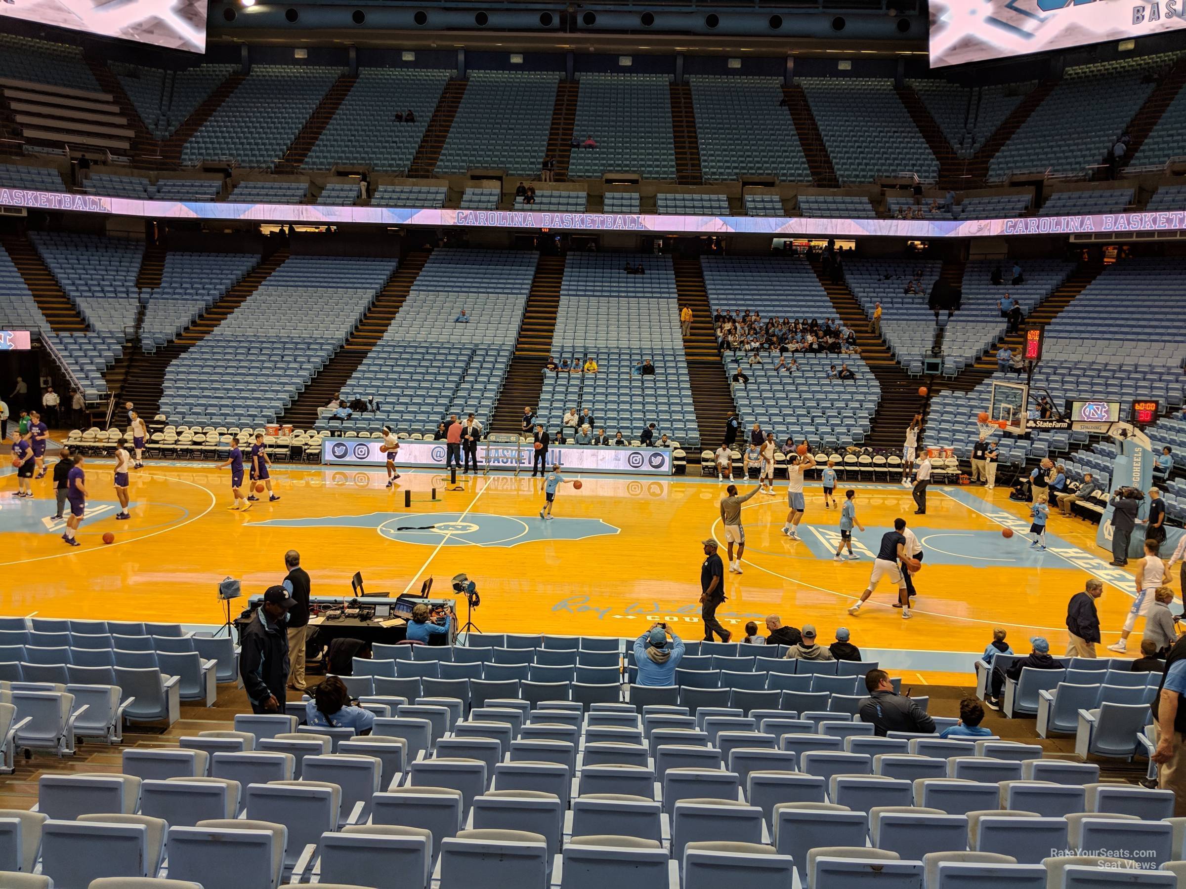 section 126, row o seat view  - dean smith center