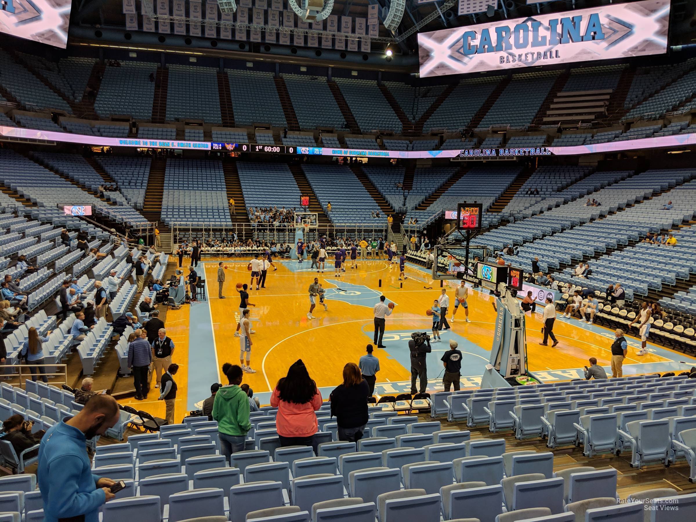 Dean E Smith Center Seating Chart Rows